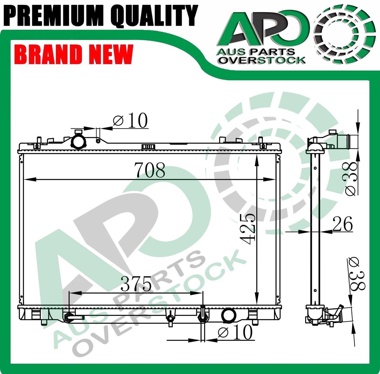 Radiator For LEXUS LS460 USF45 USF46 / LS600H UVF45 UVF46 2007-2012