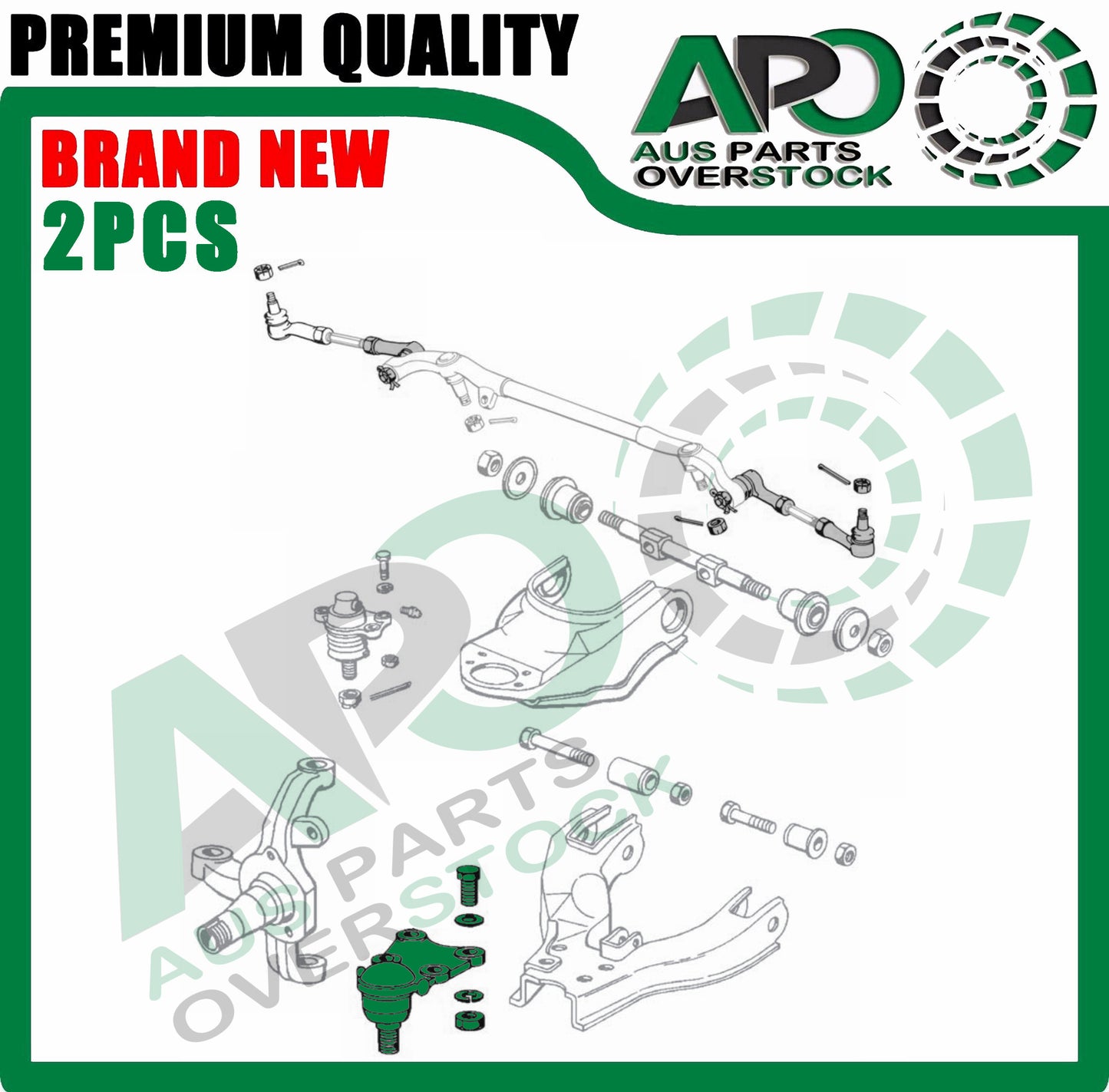 2 PCS Front Lower Ball Joints Set Fits ISUZU D-MAX I TFR TFS 4x4 2007-6/2012