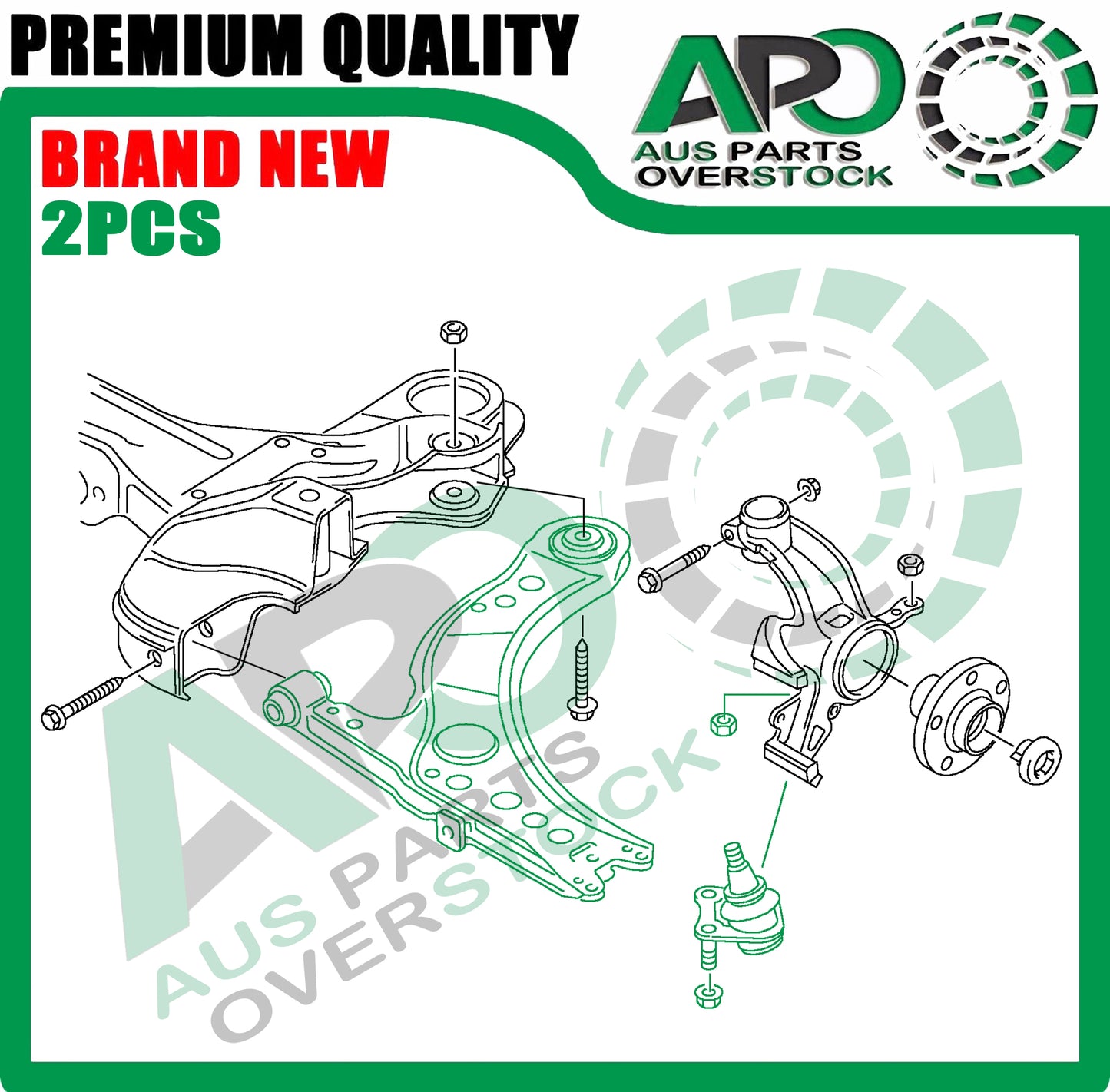 Front Lower Right Left Control Arms & Ball Joints for Audi A1 S1 8X1 8XK 8XA