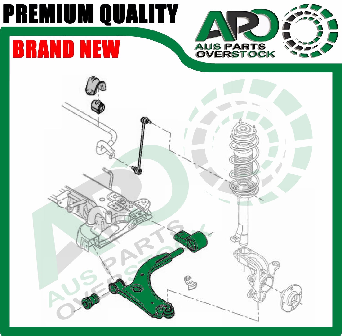 Front Lower Left & Right Control Arms & Ball Joints For FORD Fiesta WP WQ 2004-2008