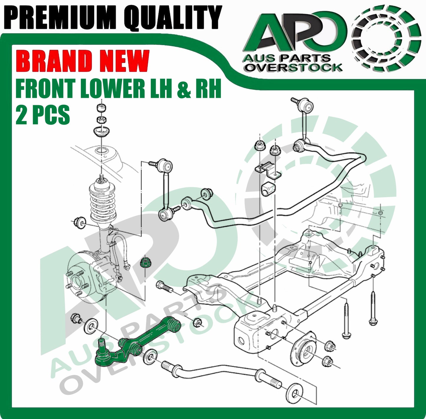 Front Lower Left & Right Control Arms For Holden Commodore VT S2 VU VY VZ