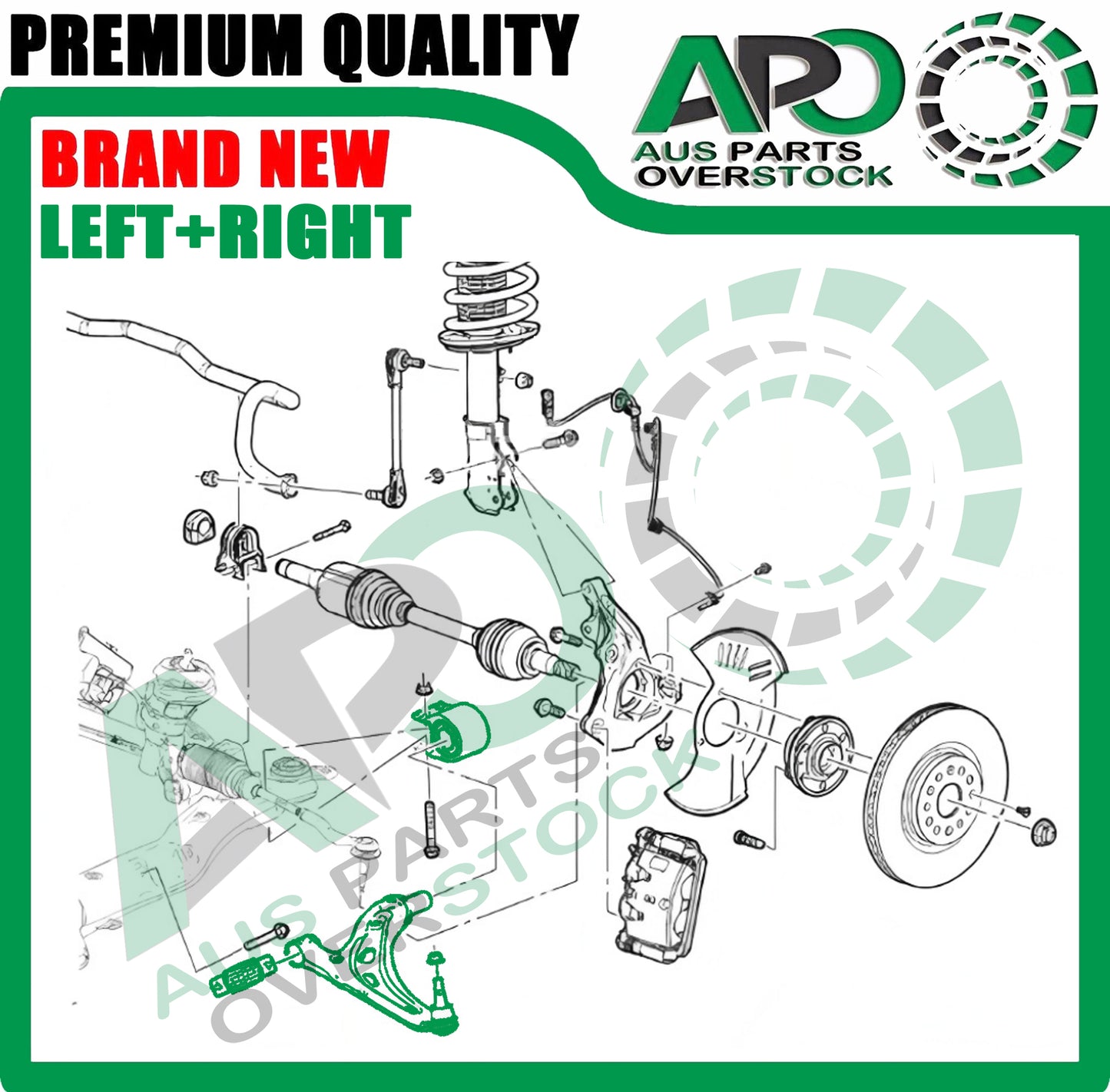 Front Lower Left & Right Control Arm & Ball Joint For HOLDEN ACADIA AC 2018-On