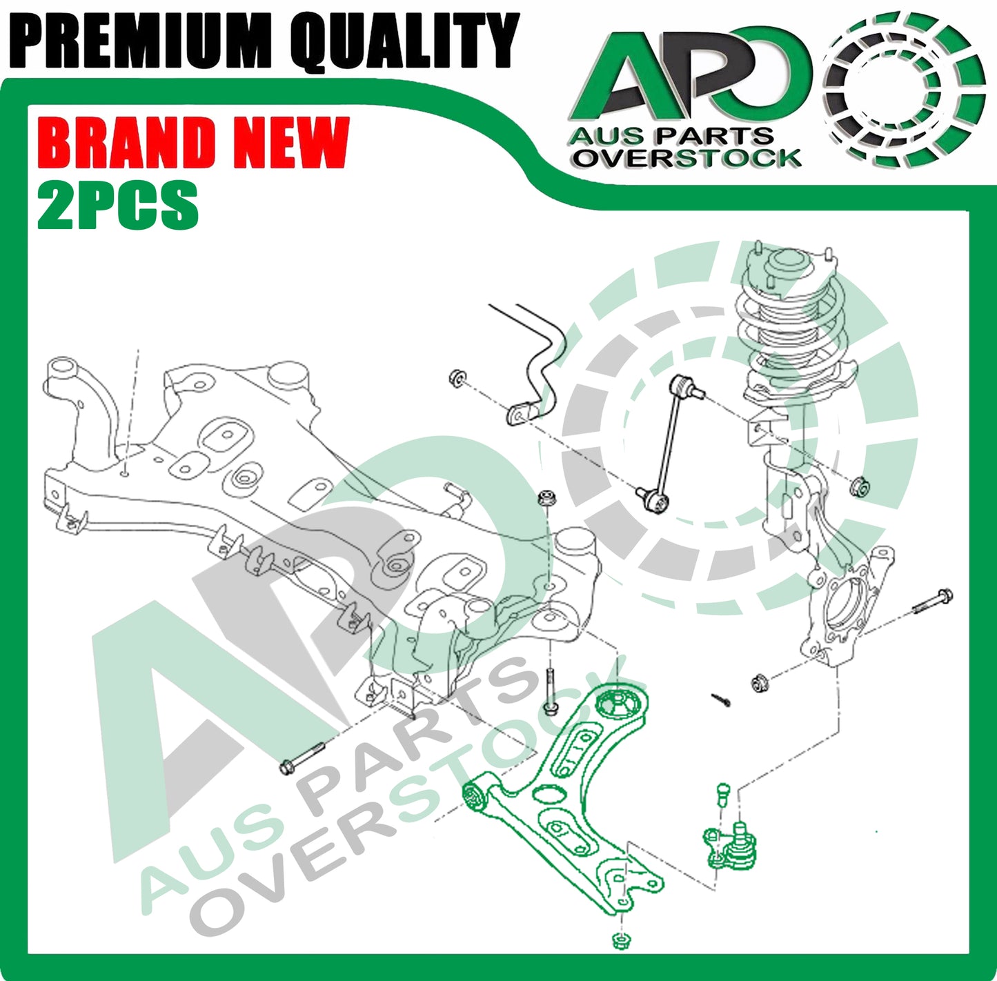 Front Lower Left Right Control Arms Ball Joints for KIA OPTIMA JF 7/2015-2019