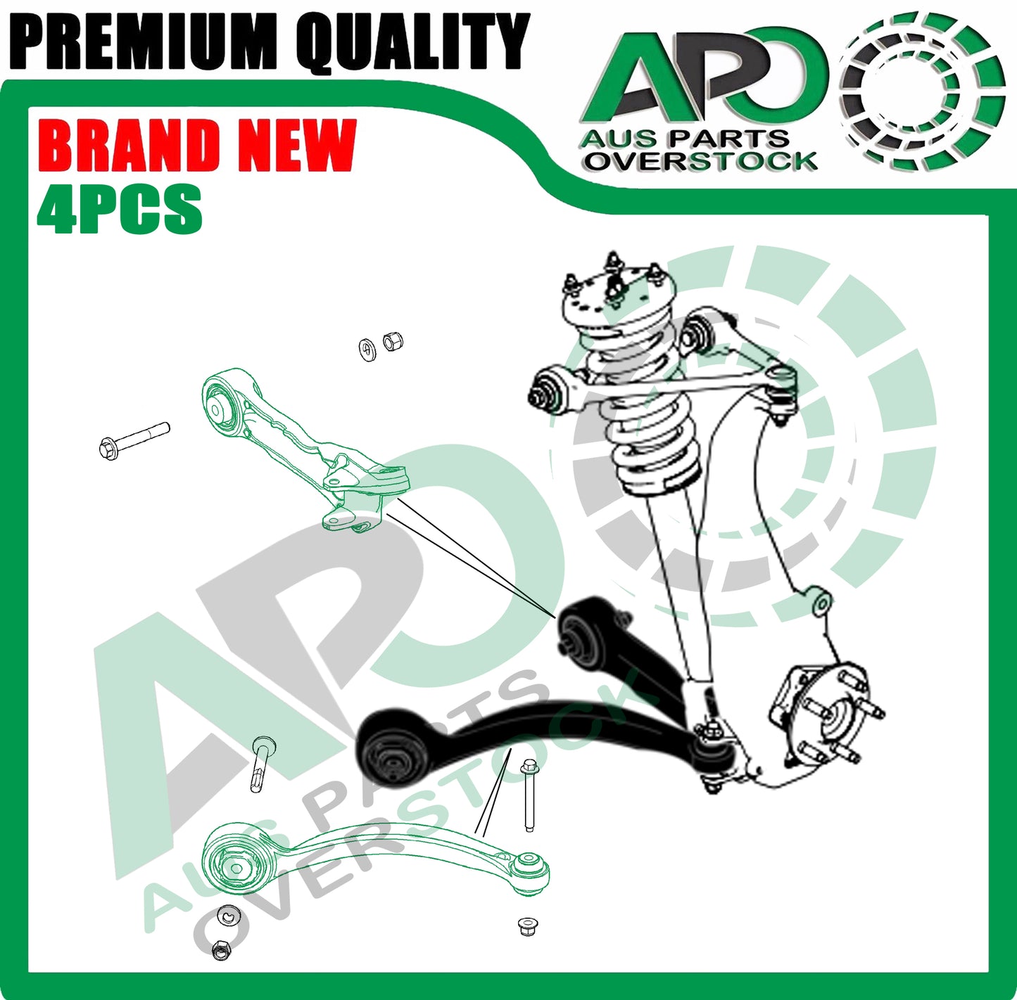 Front Lower Right Left Control Arms for JAGUAR S-Type X200 1999-2008