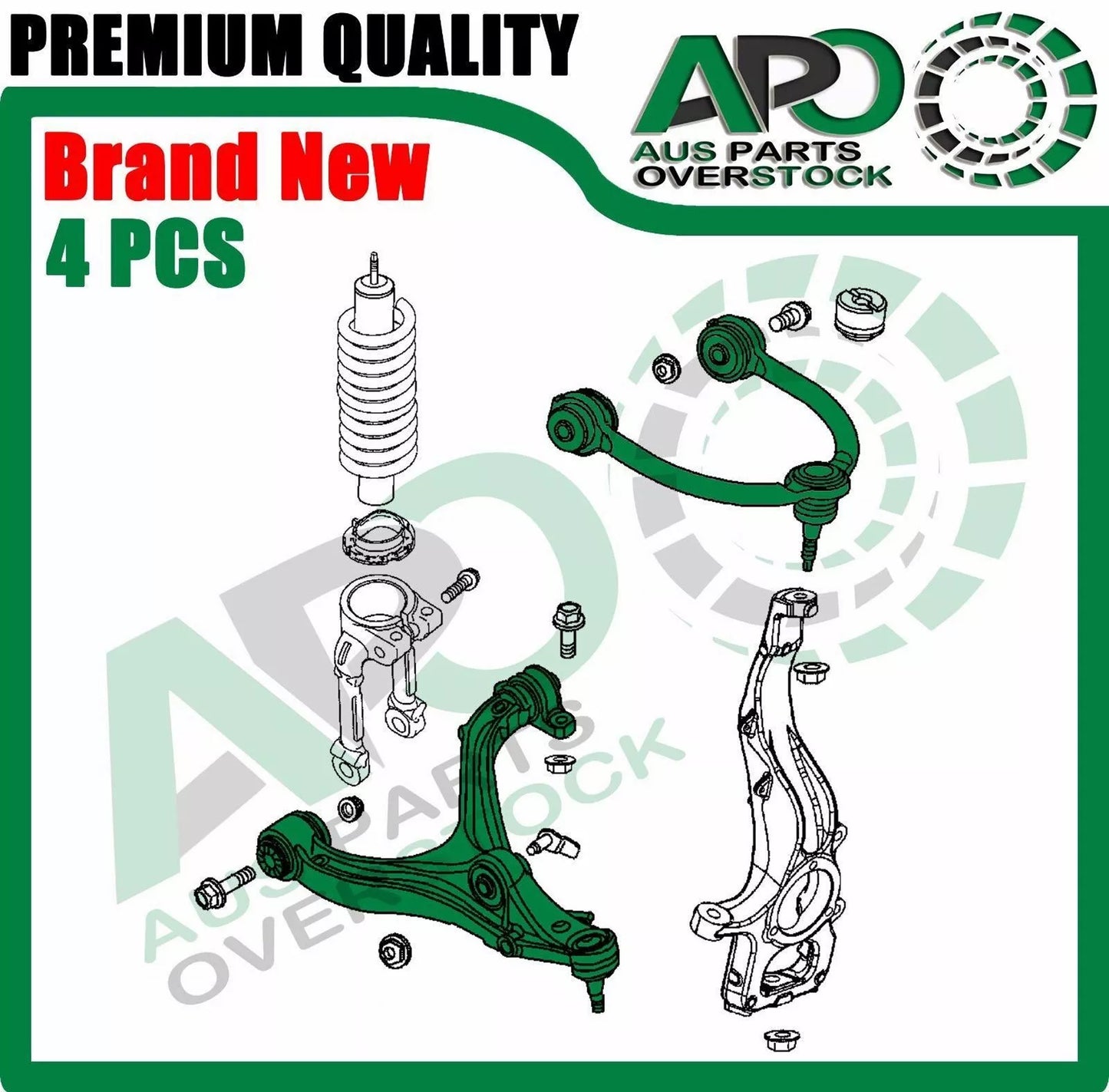 Front Lower Upper Left Right Control Arms Ball Joints For JEEP COMMANDER XH 4PCS