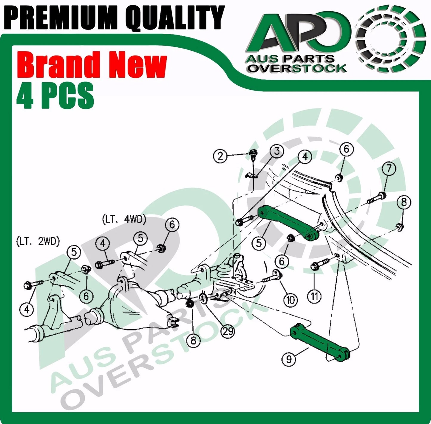 Front Lower Upper Left Right Control Arms For JEEP CHEROKEE XJ 1994-2001 4PCS