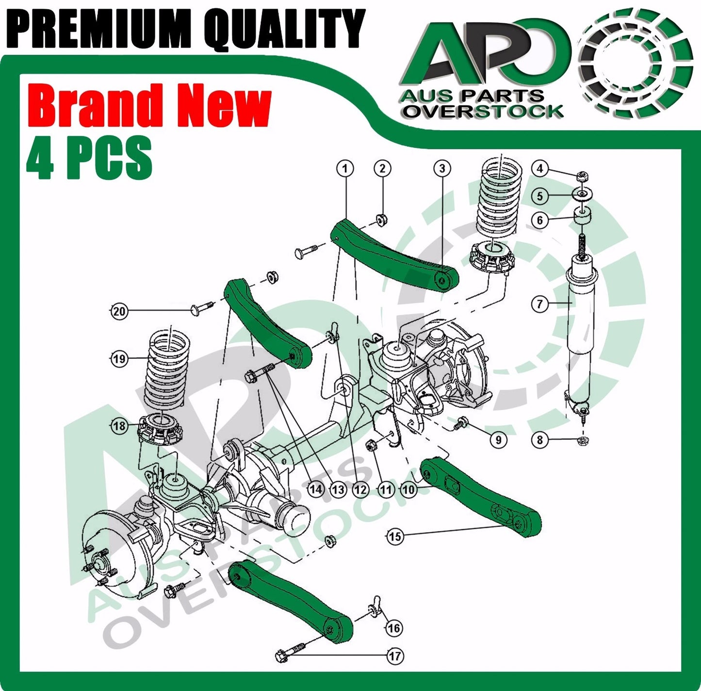 Front Lower Upper Left Right Control Arms For JEEP GRAND CHEROKEE WJ WG 4PCS