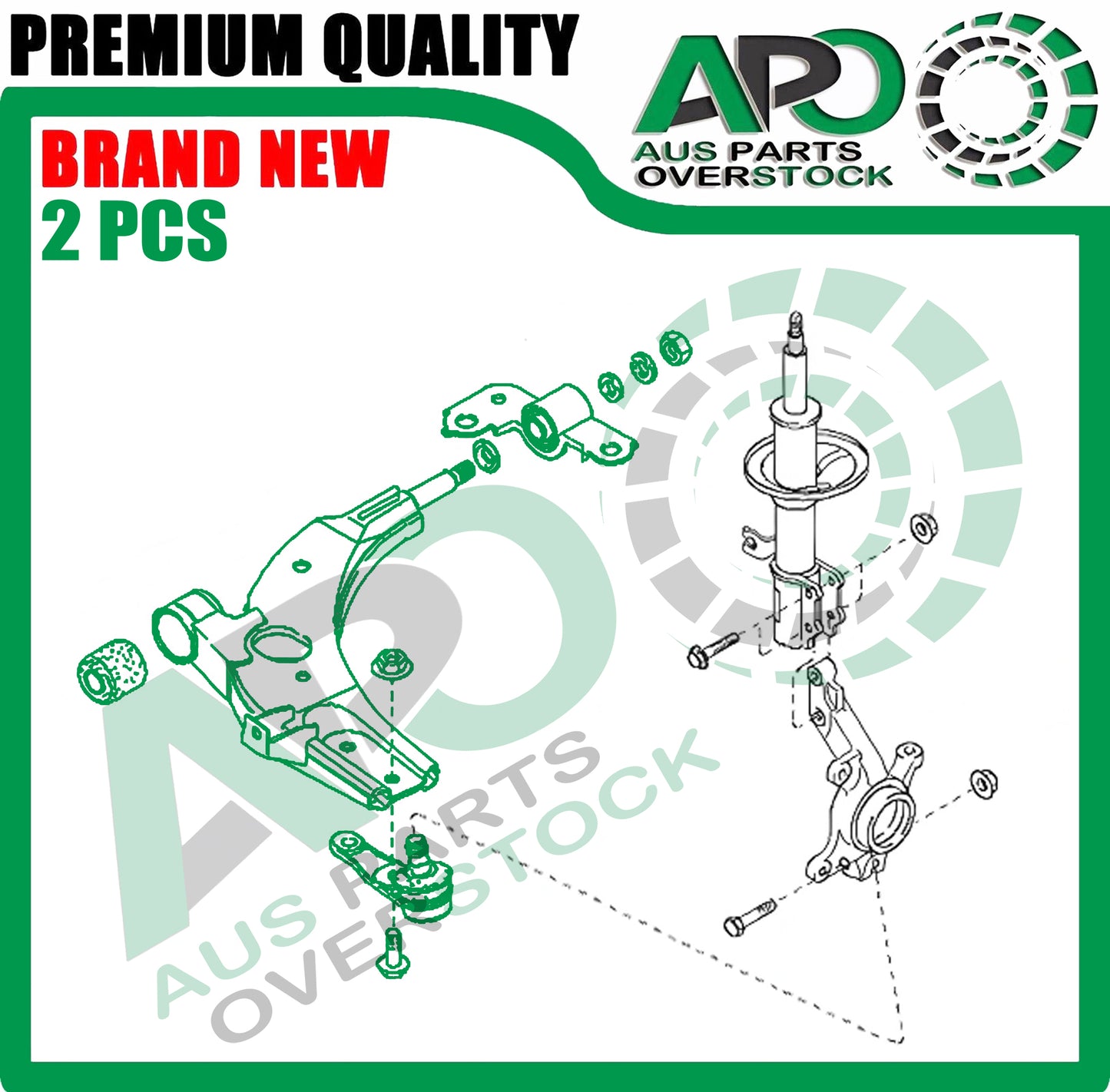 Front Lower Left & Right Control Arms with Ball Joints For KIA Carens 2000-2002