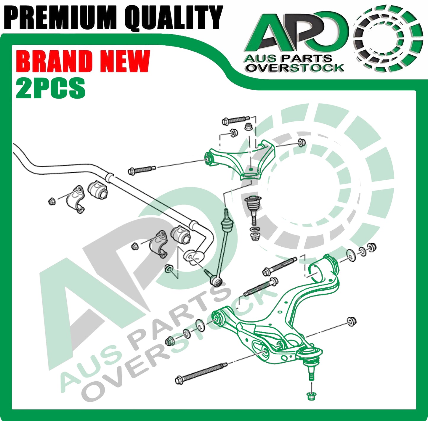 Front Lower Upper Left & Right Control Arm for LAND ROVER DISCOVERY 3 4 L319 2004-2016