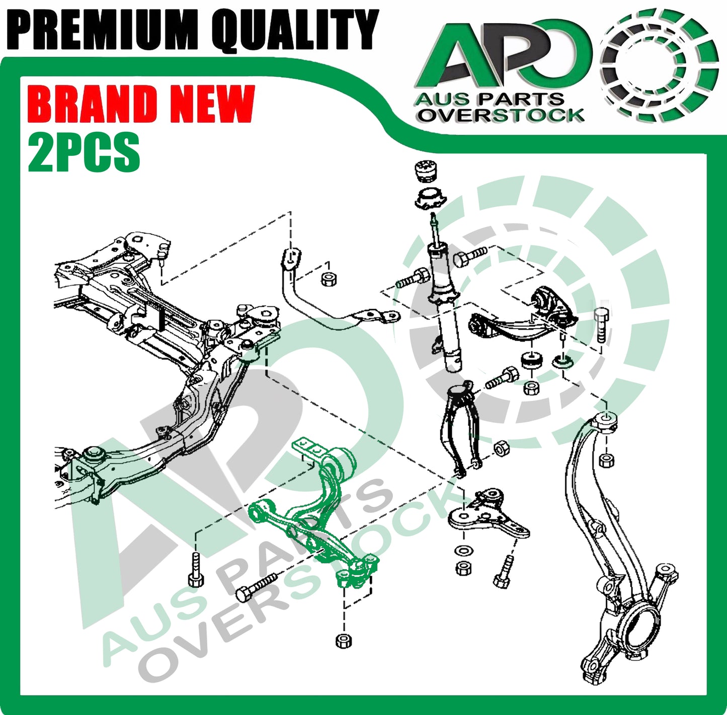 Front Lower Left & Right Control Arms Assembly for MAZDA 6 GH 2008-2012