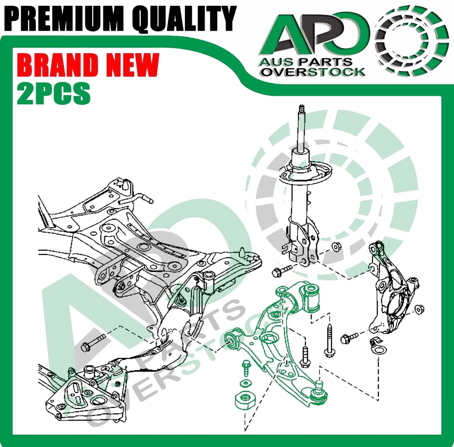 Front Lower Left & Right Control Arms Ball Joints for MAZDA CX-9 TC 2016-On