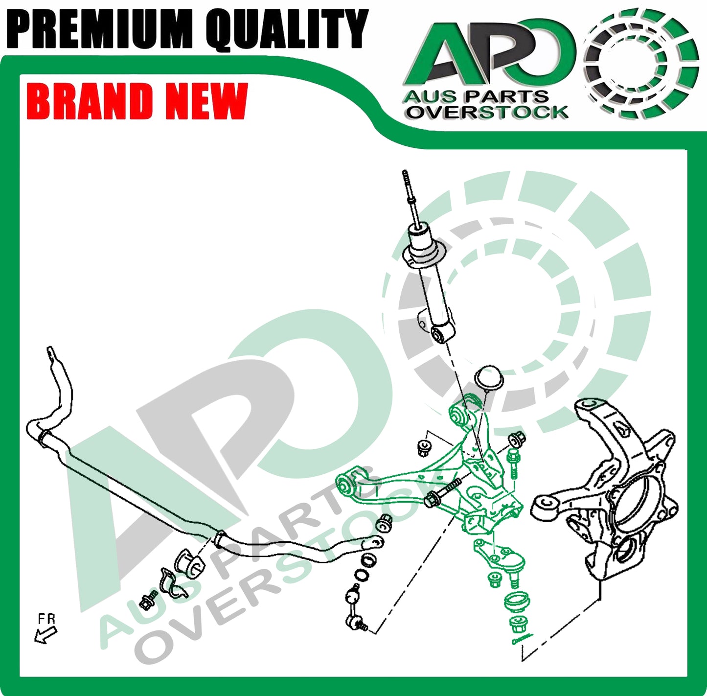 Front Lower Left & Right Control Arms for MITSUBISHI PAJERO NS NT NW NX 2007-On
