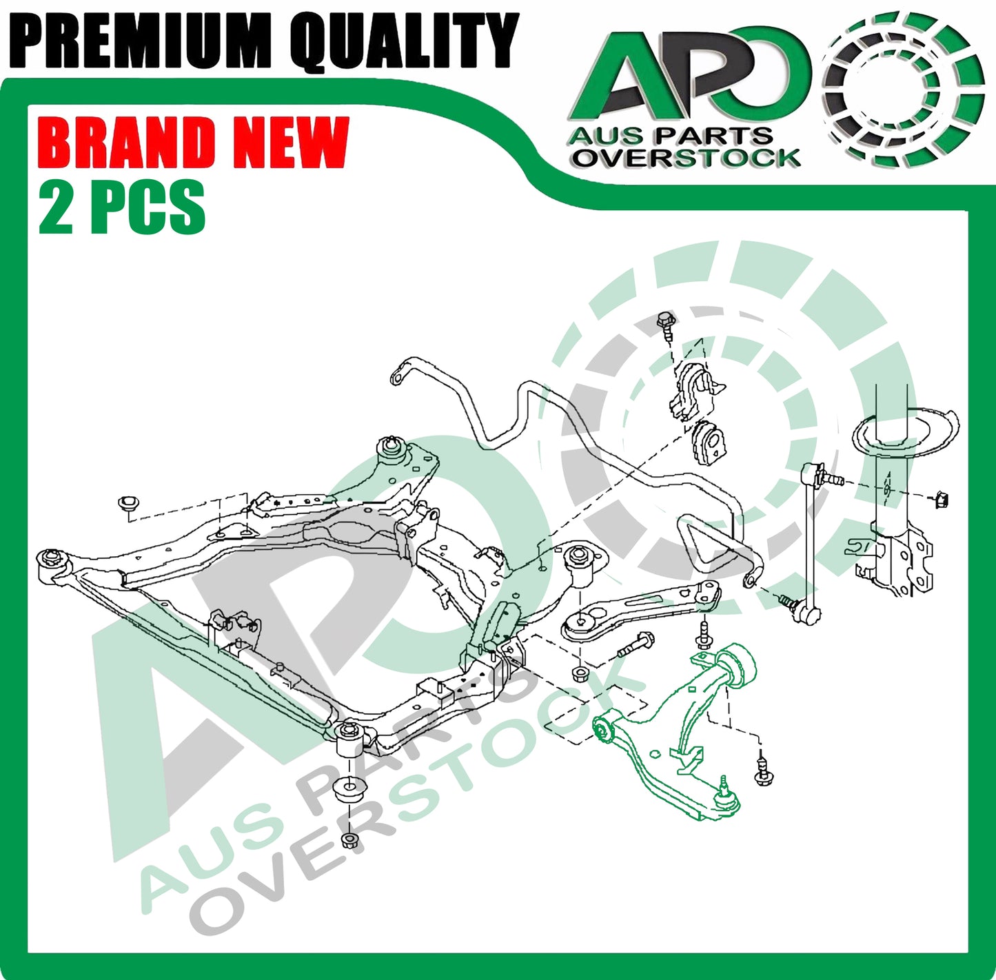 Front Lower Left & Right Control Arms with Ball Joints for NISSAN Murano Z50 2005-2009