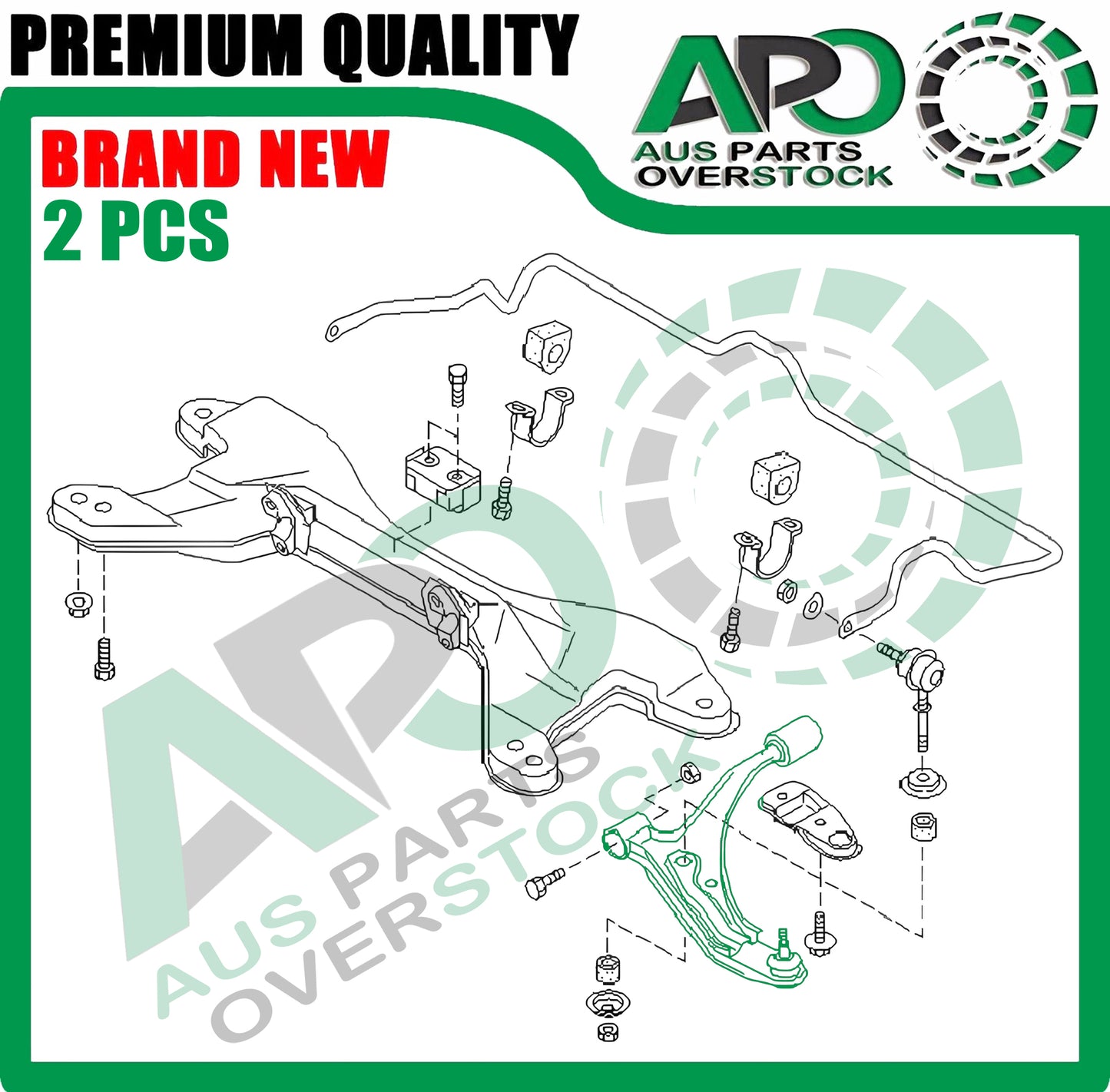 Front Lower L & R Control Arms with Ball Joints for NISSAN Pulsar N14 1991-1995