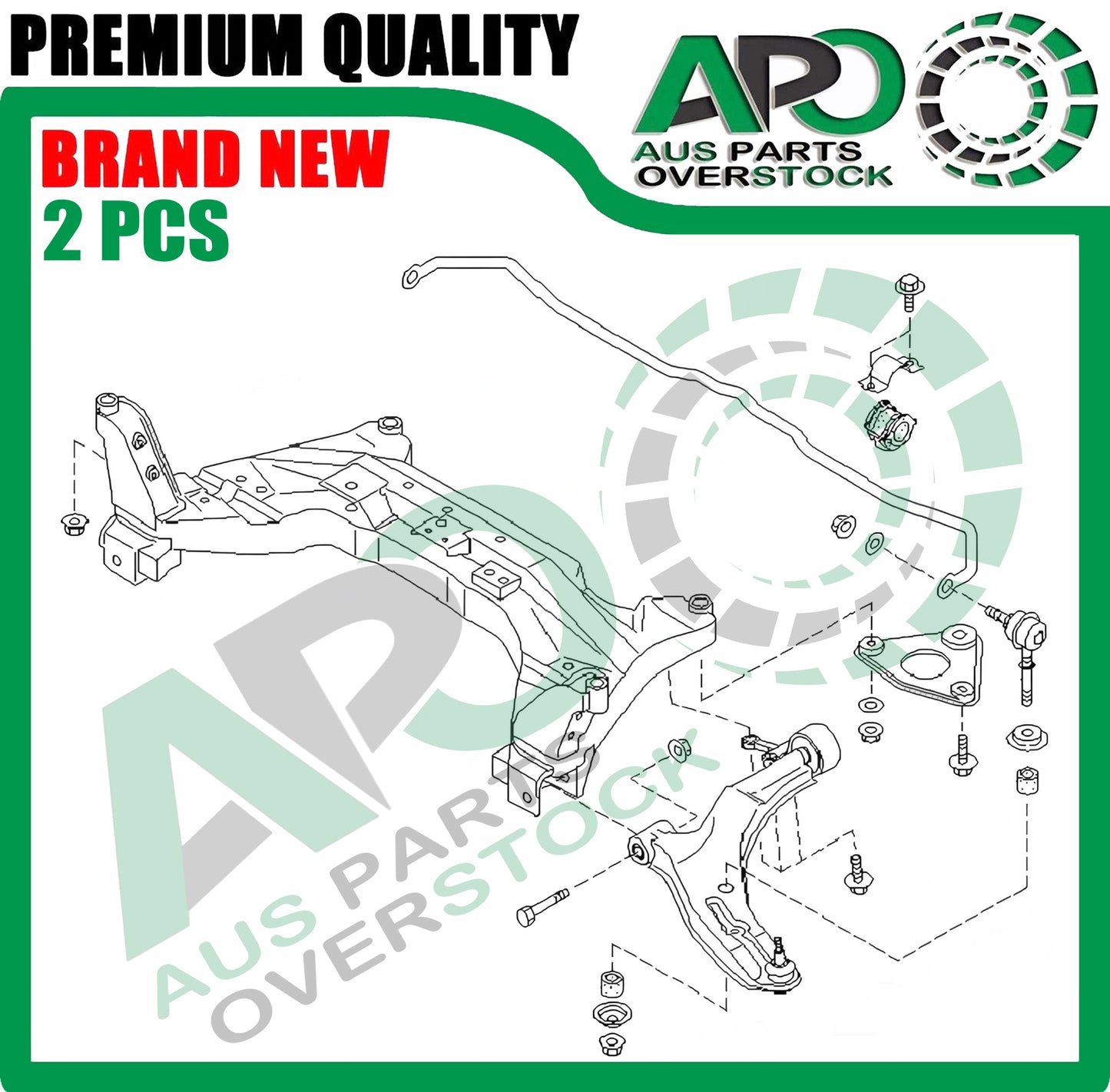 Front Lower L & R Control Arm & Ball Joint Pair for NISSAN Pulsar N16 00-06