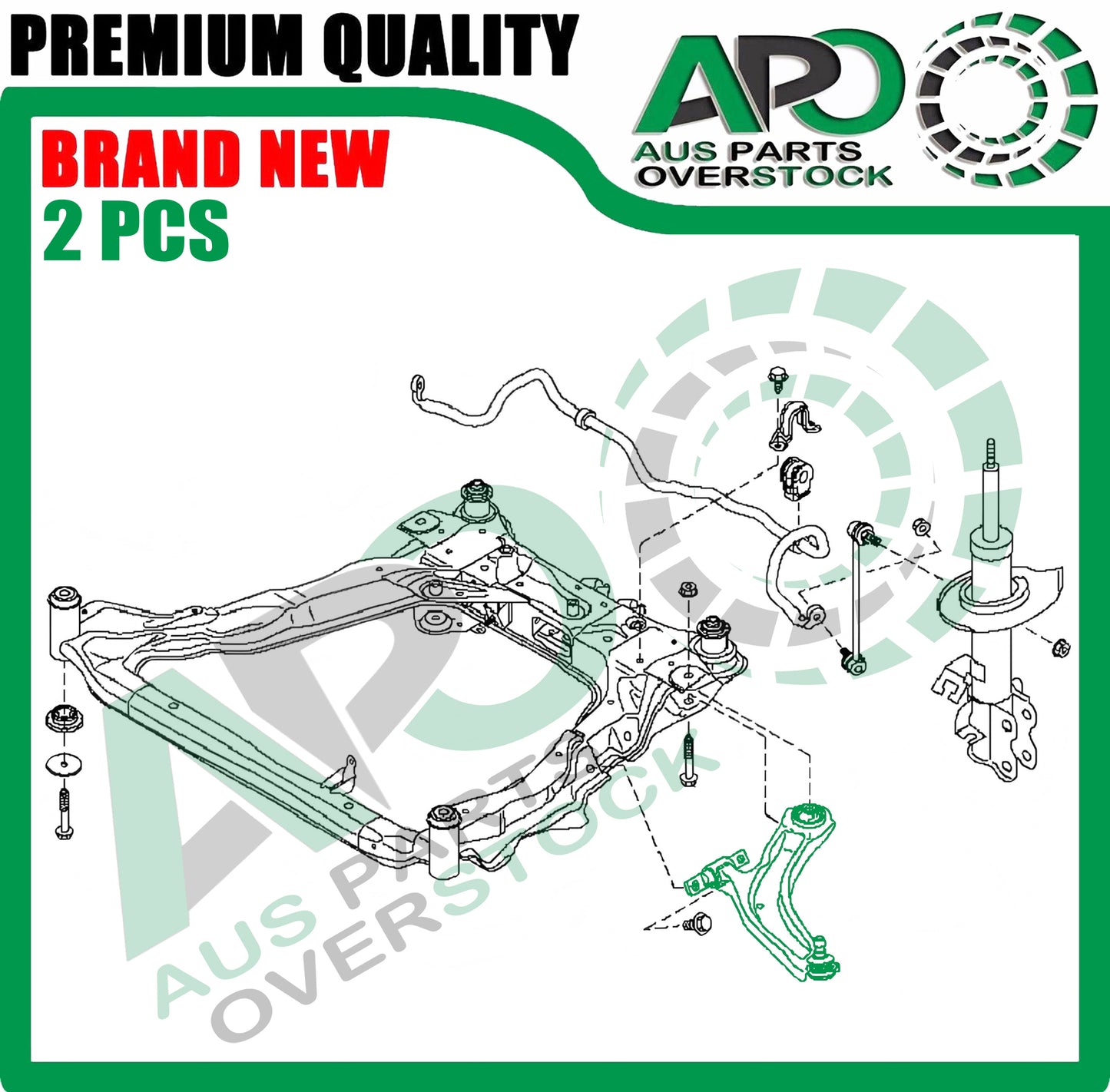 Front Lower L & R Control Arm & Ball Joint Pair for RENAULT KOLEOS H45 2008-2016