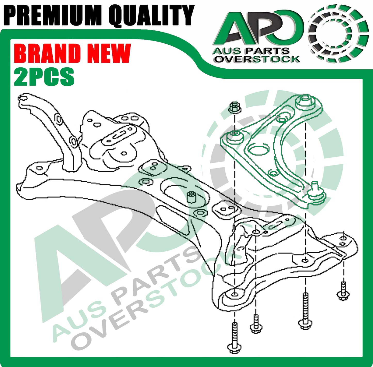 Front Lower Left & Right Control Arms Pair for NISSAN ALMERA N17 2012-On