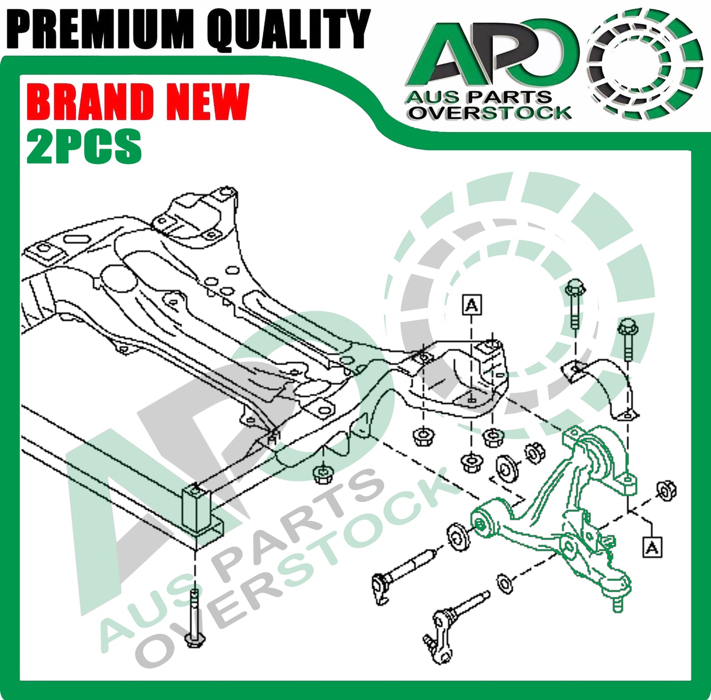 Front Lower Left & Right Control Arms Pair for NISSAN 370Z Z34 2009-On