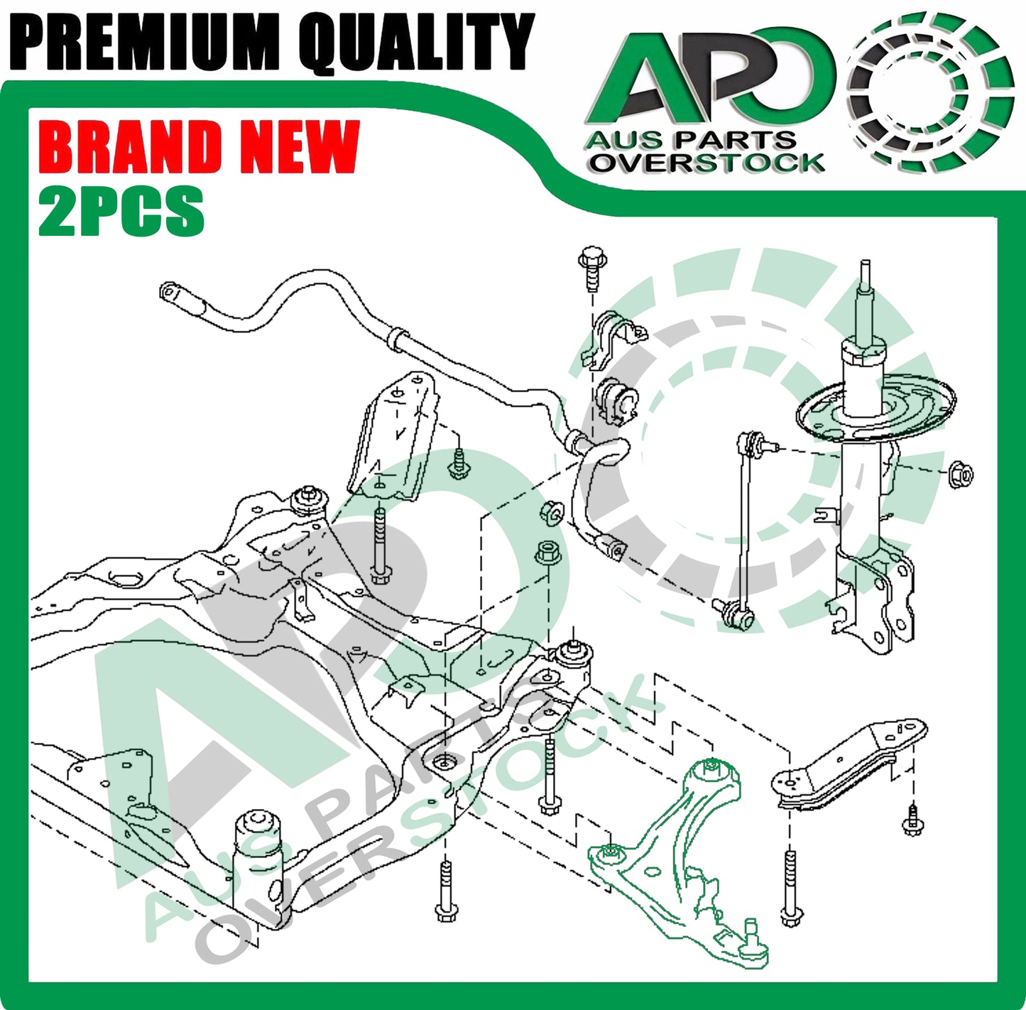 Front Lower Left & Right Control Arms Pair for NISSAN ELGRAND E52 2010-On