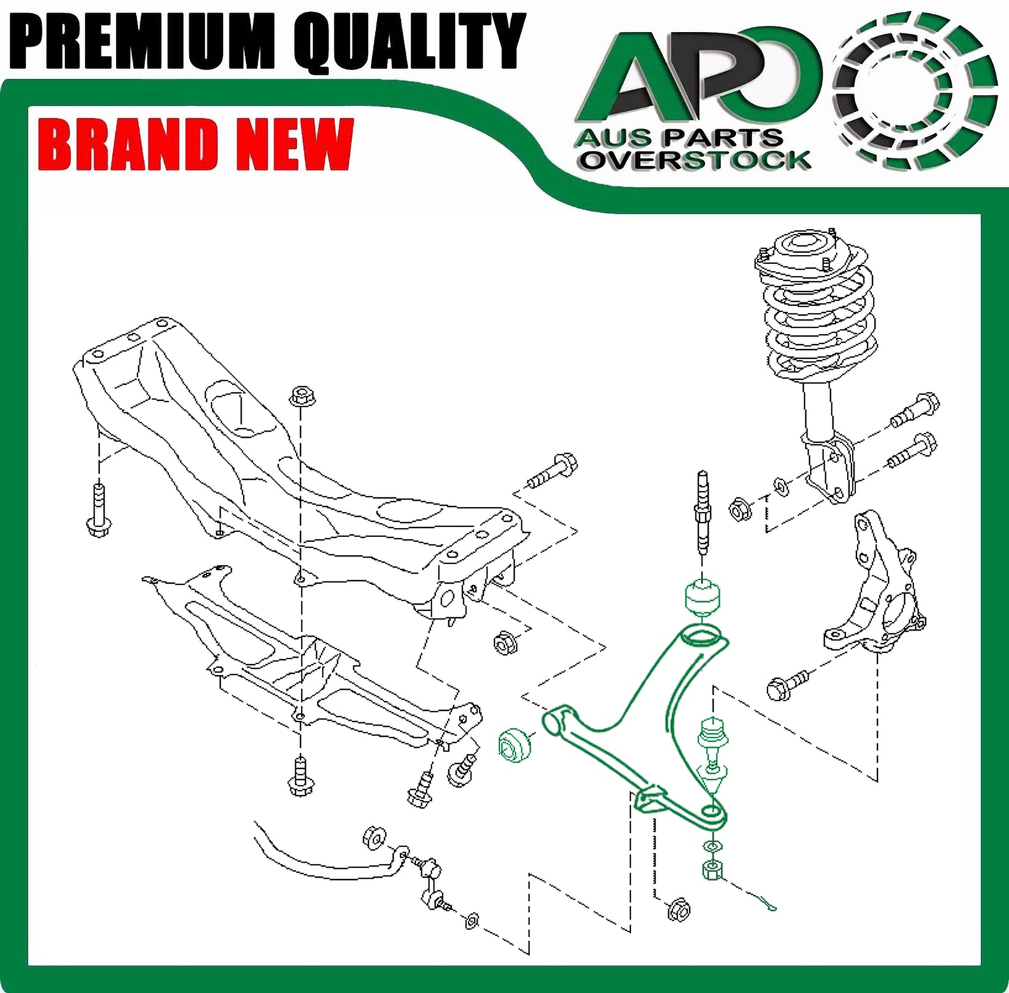 Front Lower Left & Right Control Arms For SUBARU OUTBACK BP BL 2003-2009