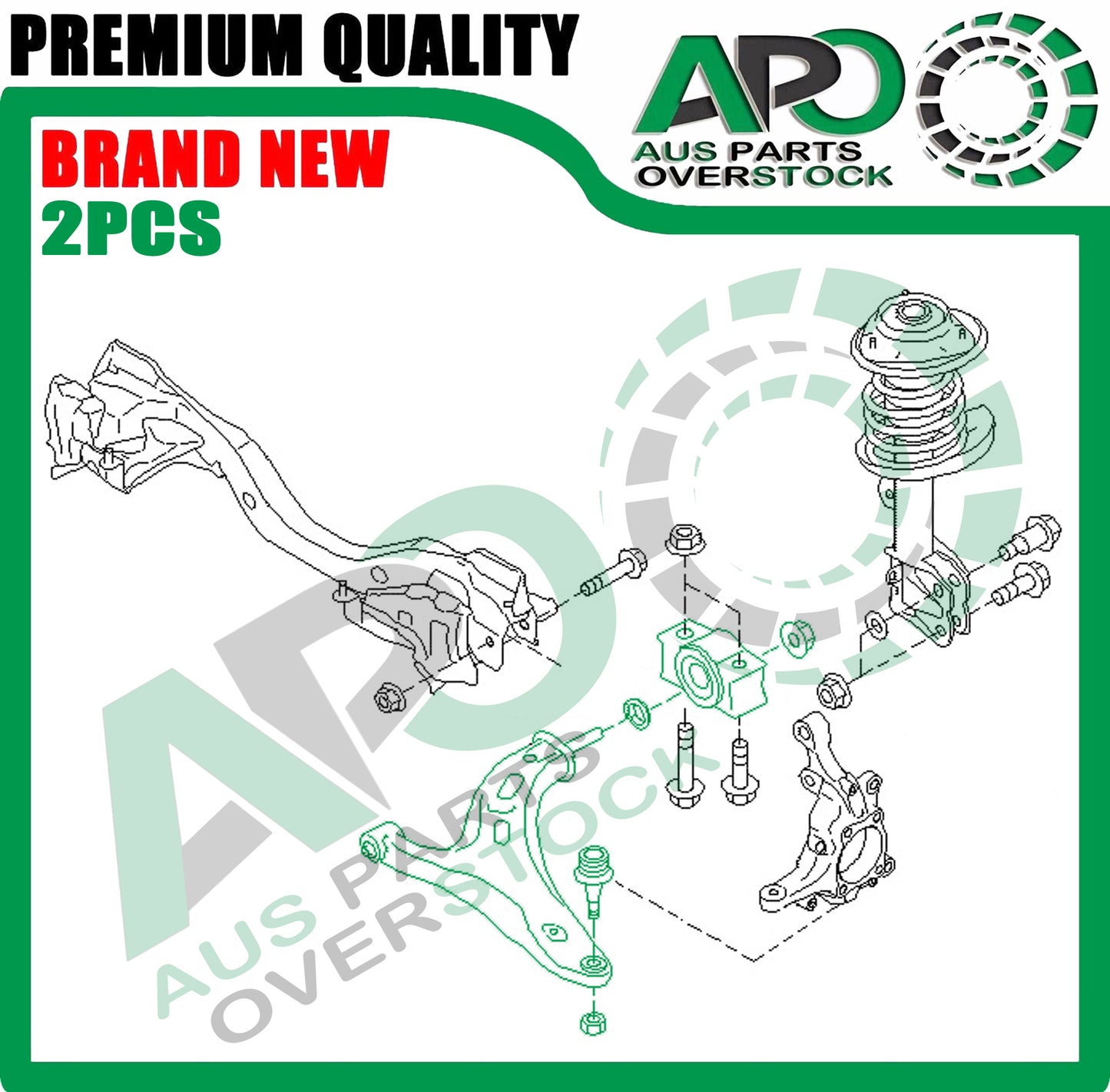 Front Lower Left Right Control Arms Ball Joints For SUBARU LIBERTY BN BS G5 2014-2019