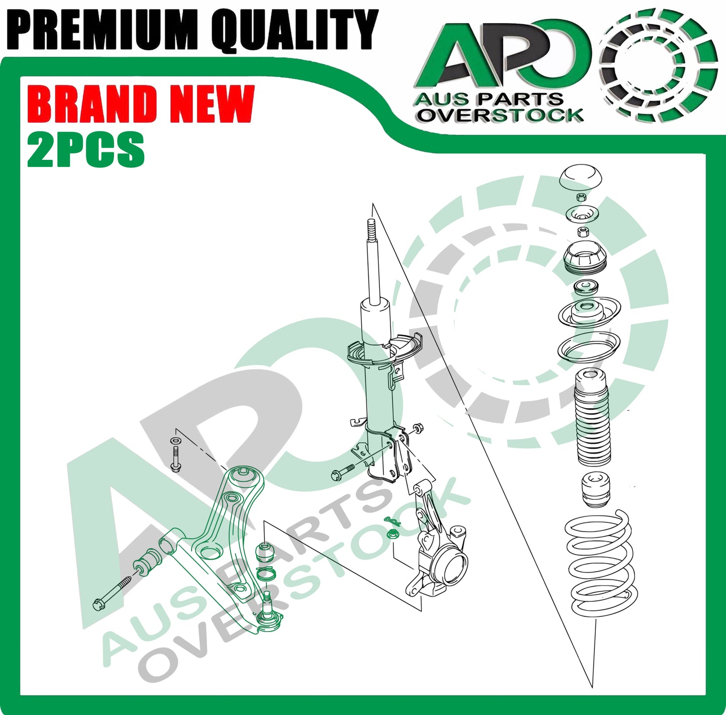 Front Lower Left & Right Control Arms Ball Joints for SUZUKI ALTO GF HA25 HA35 1/2009-On