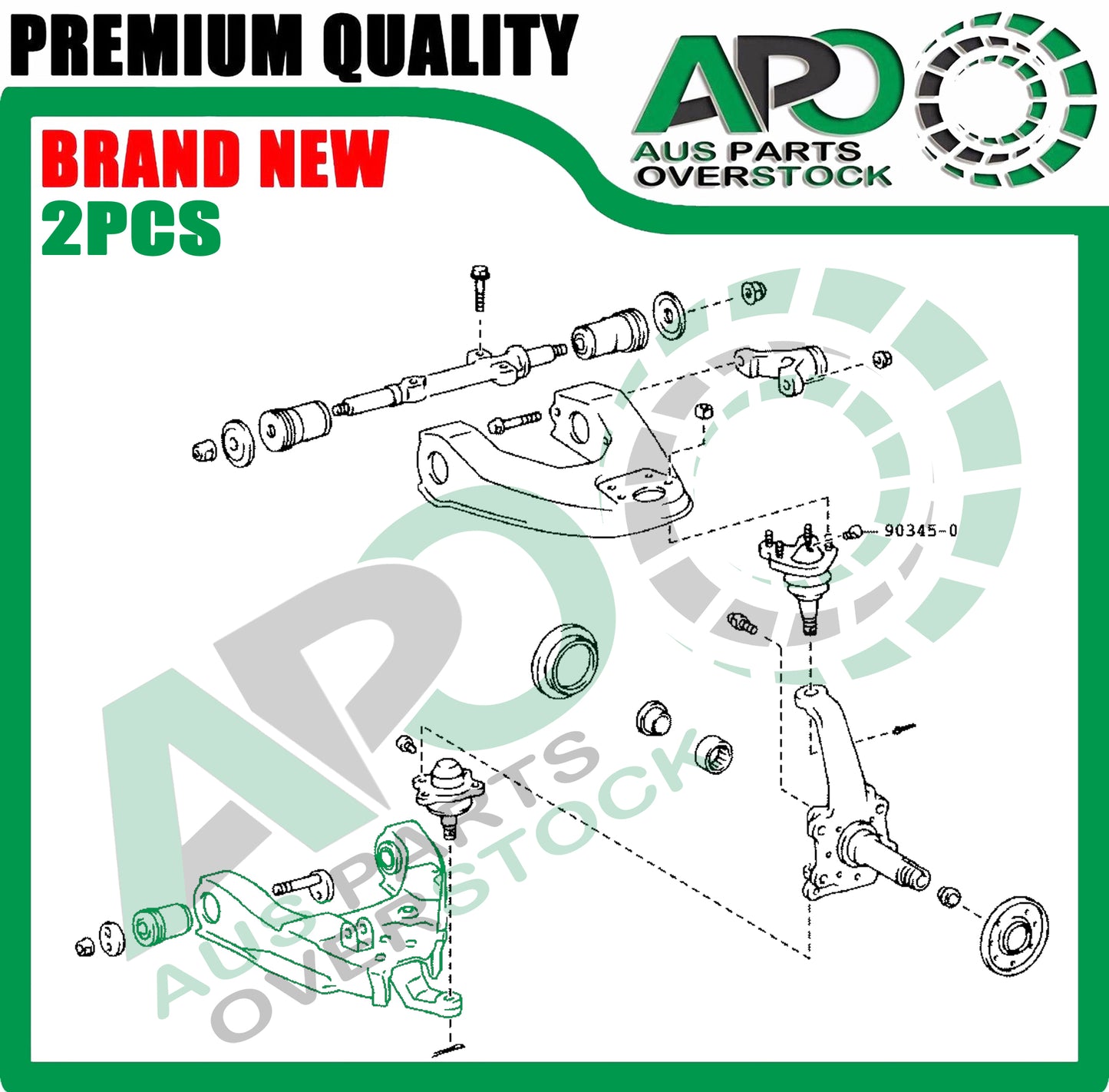 Front Lower Left Right Control Arm For TOYOTA HILUX KZN165R LN167R LN172R 4WD 1997-2005