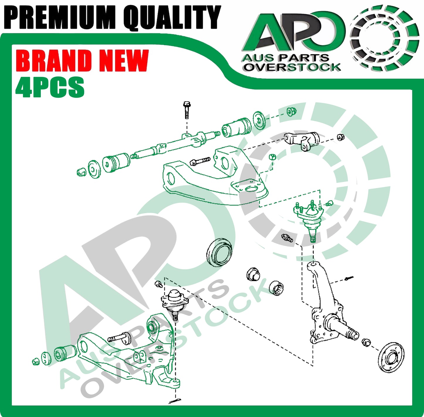 Front Upper Lower Left Right Control Arms For TOYOTA HILUX RZN169R VZN167R 172R 1997-2005