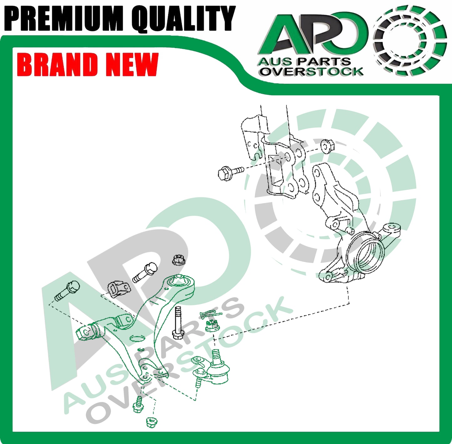 Front Lower Left & Right Control Arms For TOYOTA KLUGER GSU40 GSU45 GSU50 GSU55 5/2007-On