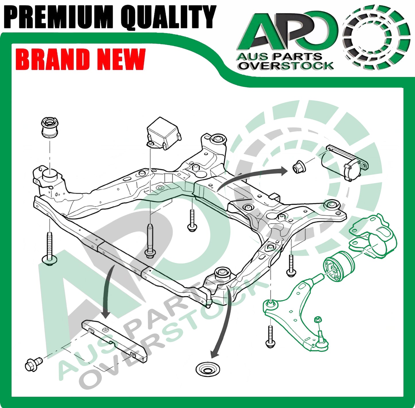 Front Lower Left & Right Control Arms for VOLVO S80 II 2006-On