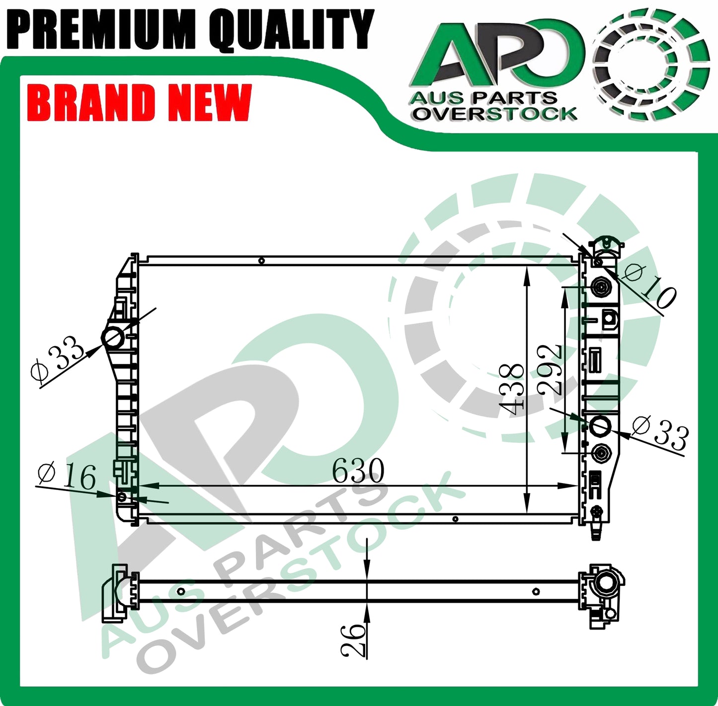 Radiator For CHEVROLET CAMARO 3.4L 3.8L V6 5.7L V8 Auto Manual 1993-2002