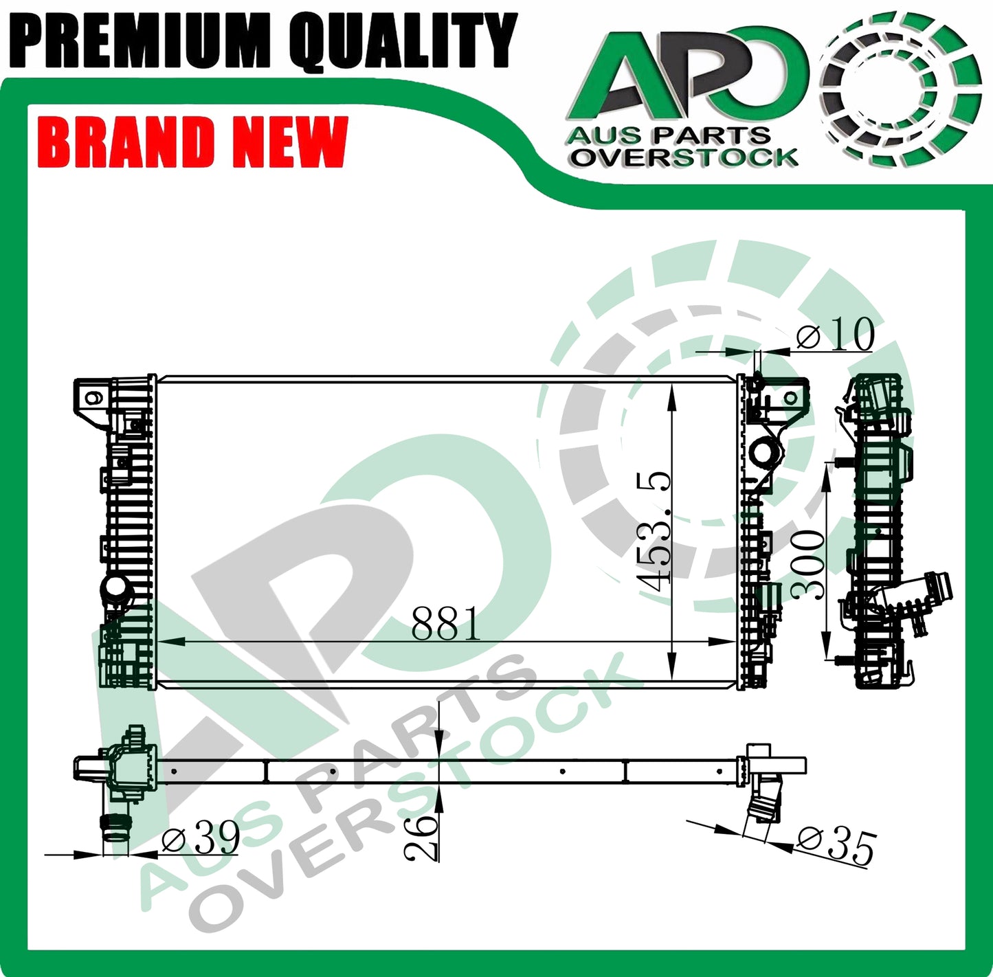 Radiator For FORD F150 XL XLT Raptor 2.7L 3.3L 3.5L 5.0L Petrol 2015-On