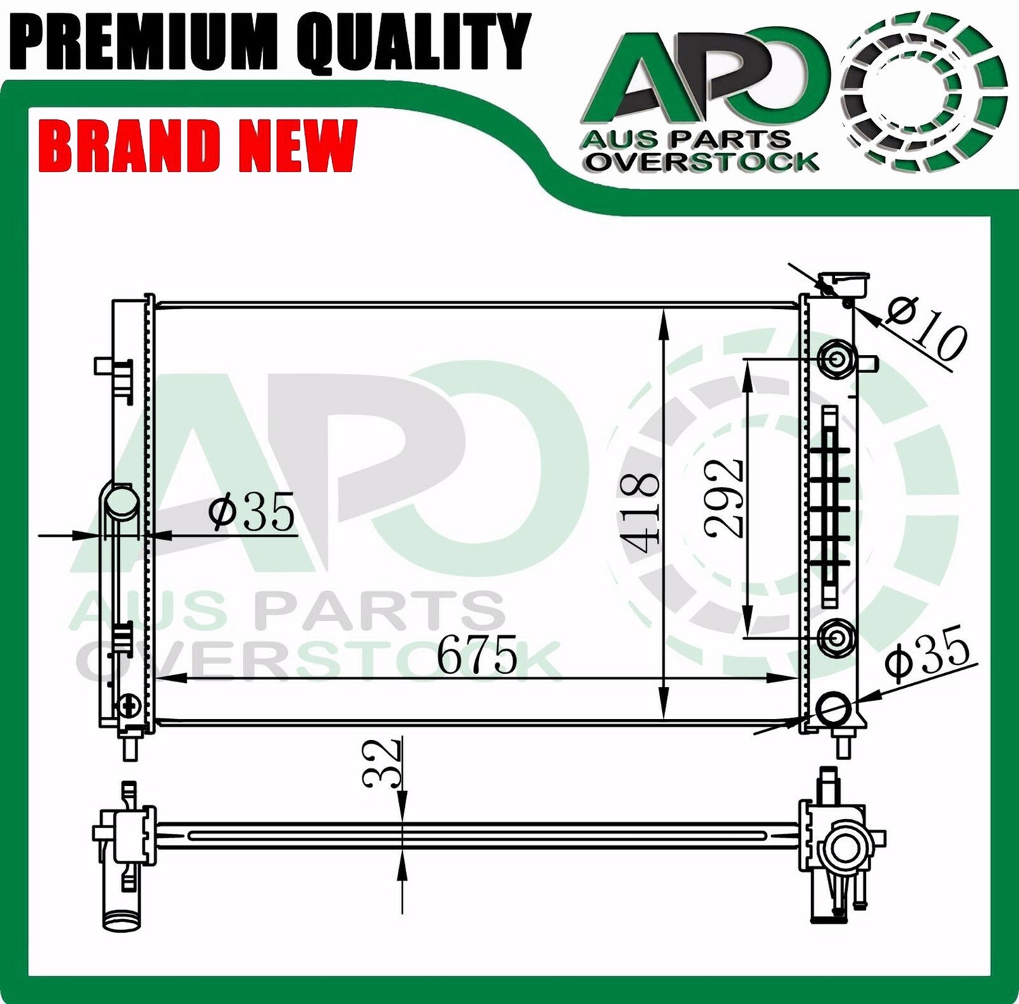 Radiator For HOLDEN Commodore VZ V8 Auto Manual 8/2004-ON