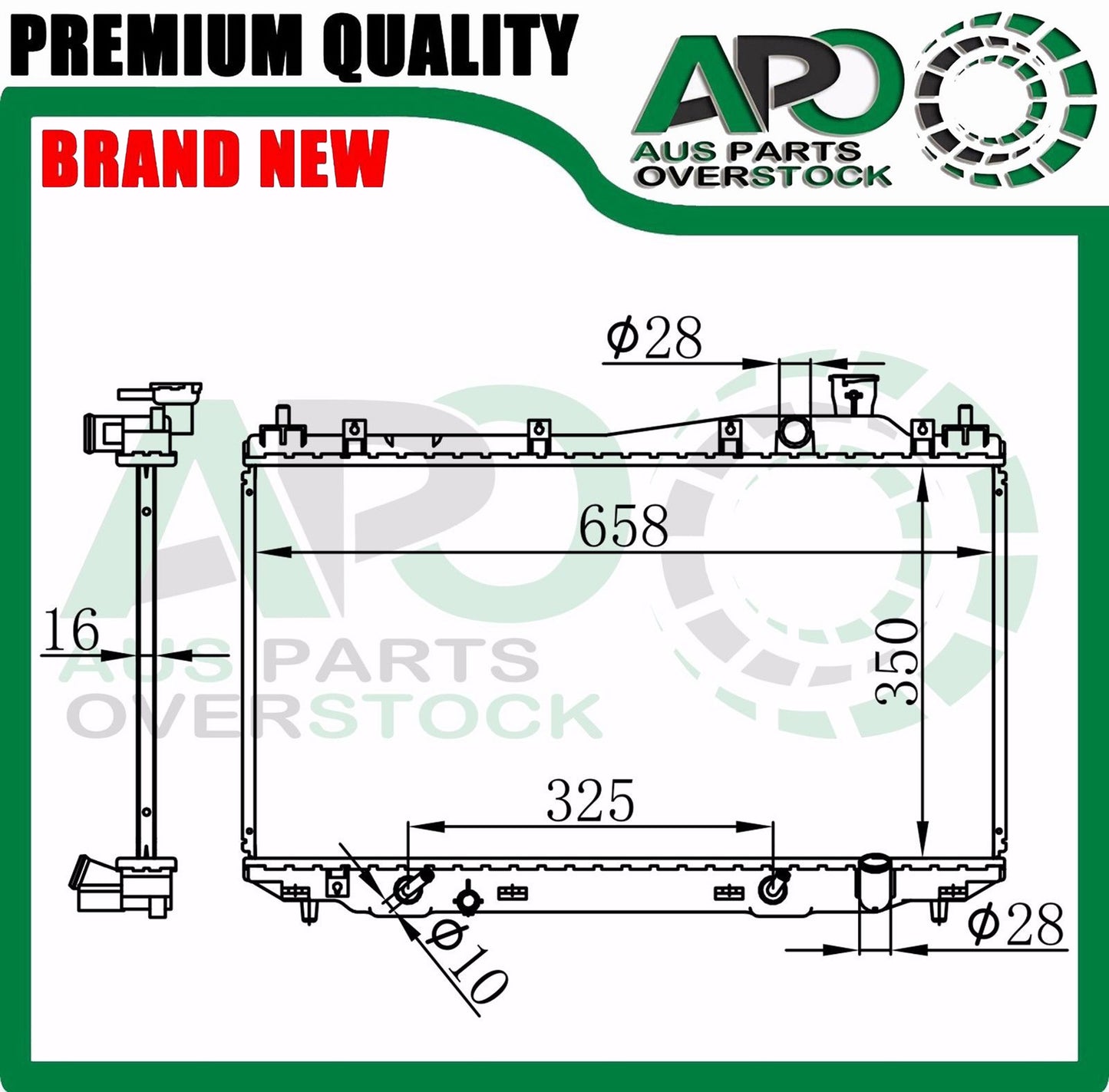 Radiator For HONDA Civic ES EU Auto Manual 10/2000-2006
