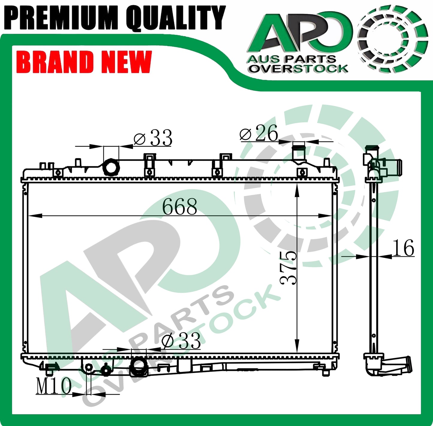 Radiator For HONDA HR-V RU 1.8L 2014-On