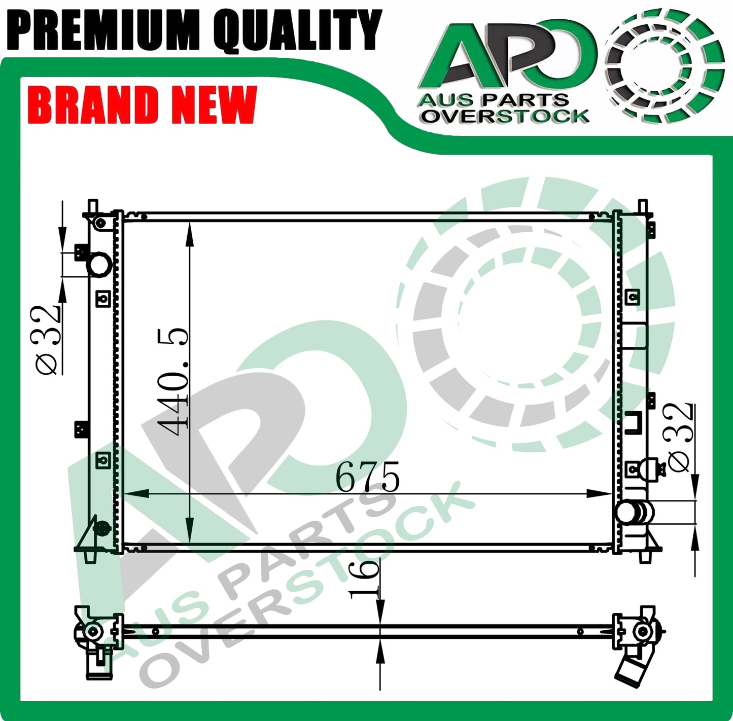Radiator For HONDA CIVIC FC FK 5Dr Hatch 10th Generation 1.5L 9/2016-On