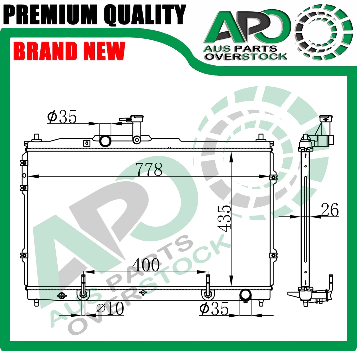 Radiator For HYUNDAI IMAX / ILOAD VAN AUTO MANUAL 2008-ON