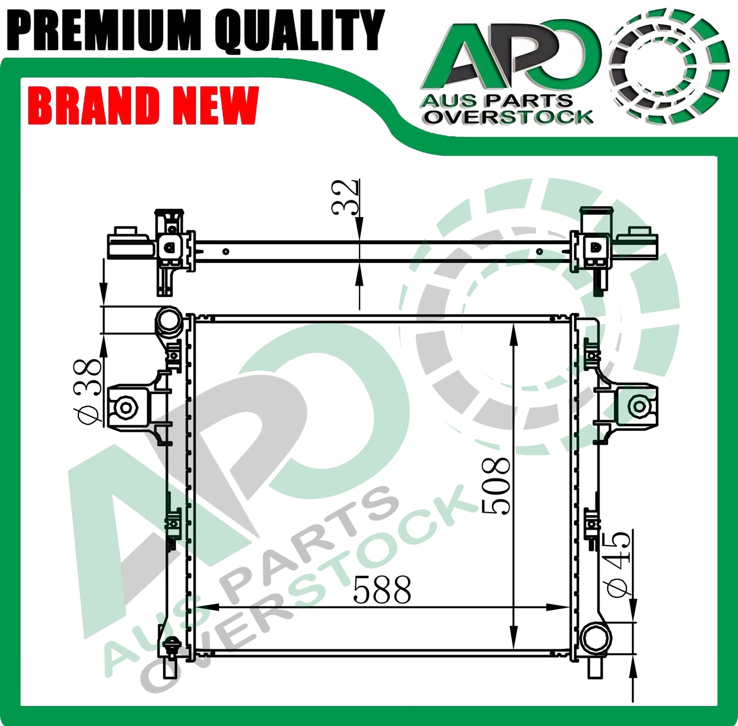Radiator For JEEP GRAND CHEROKEE WH WK1 3.0L Diesel 2005-2010