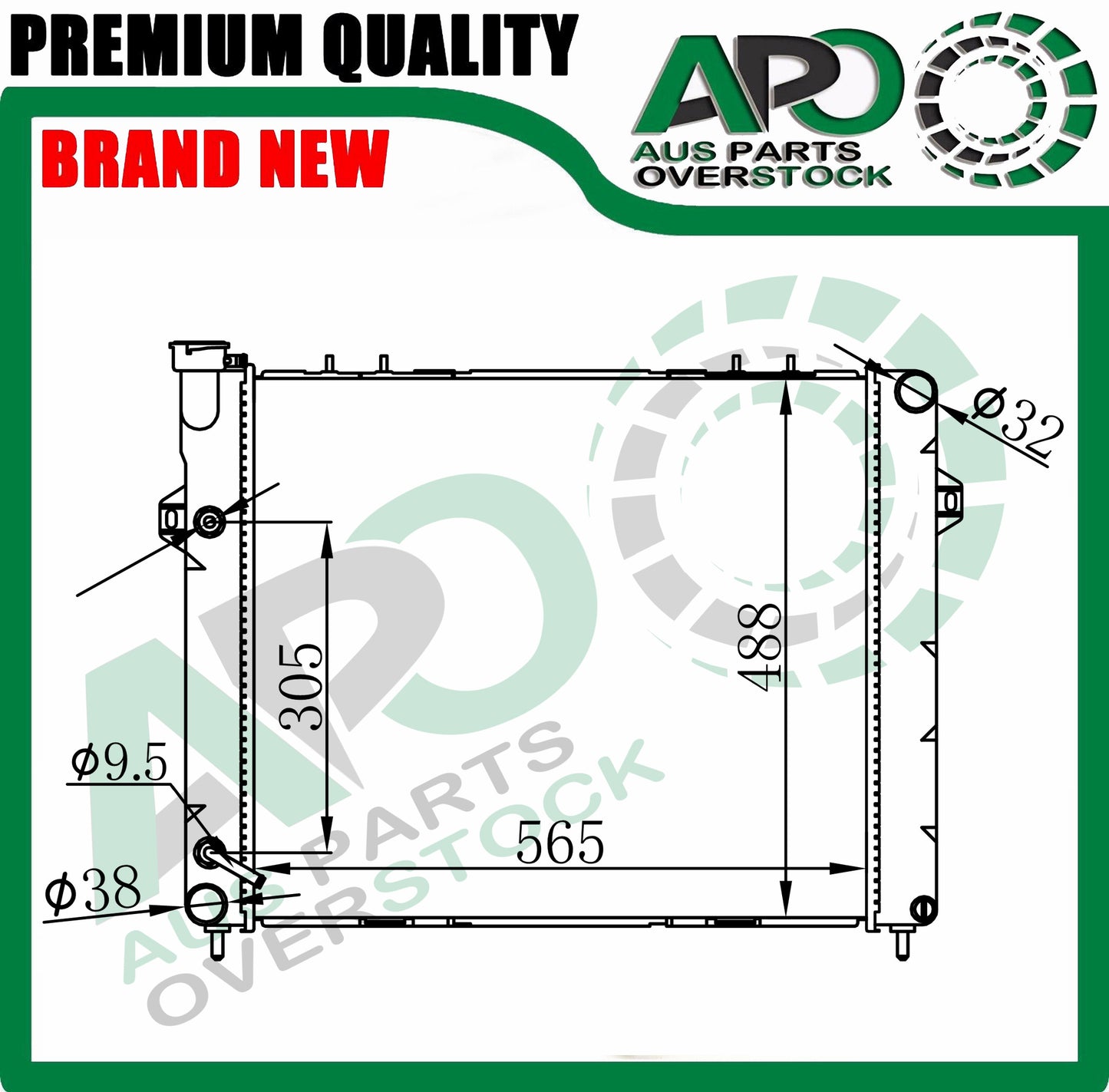 Radiator For JEEP GRAND CHEROKEE ZG V6 1993-1999 Auto Manual