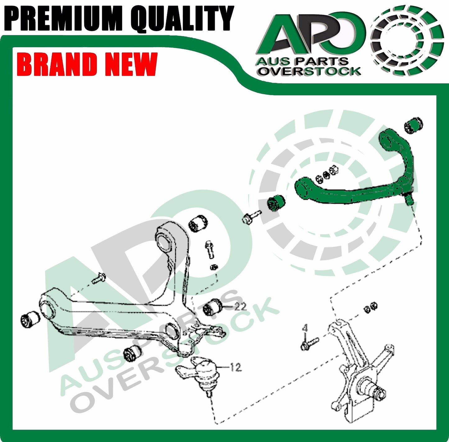 Front Upper Left Right Control Arms & Ball Joints For KIA SPORTAGE JA 1996-2004