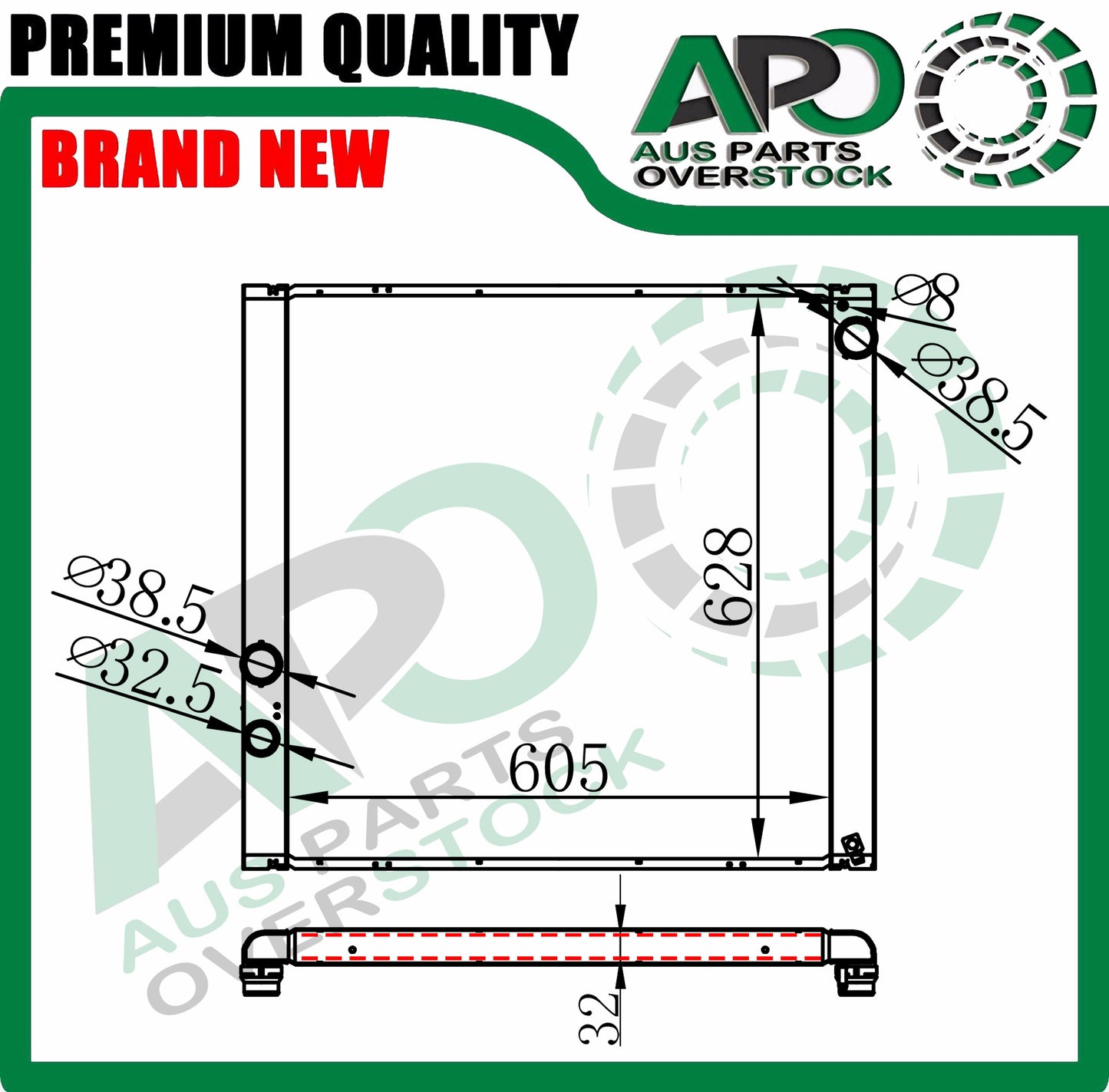 Radiator For Land Rover Range Rover III L322 LM 4.2 Supercharged 4.4L 2005-2012