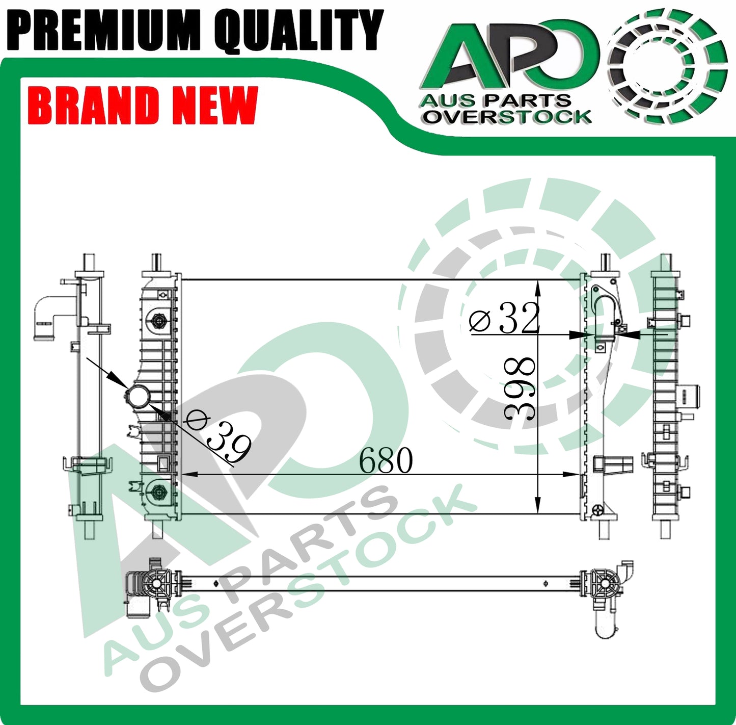 Radiator For LDV G10 SV7C SV7A 1.9L Turbo Diesel 2015-On
