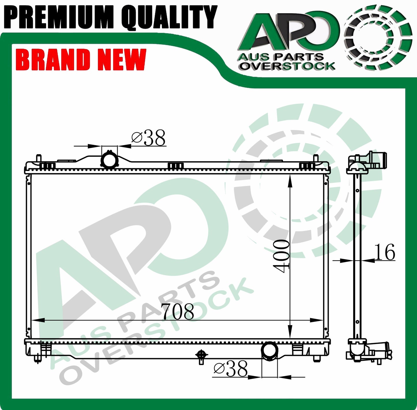 Radiator For LEXUS GS300 GRS190 2/05-On // GS450H GSW191 2/06-On