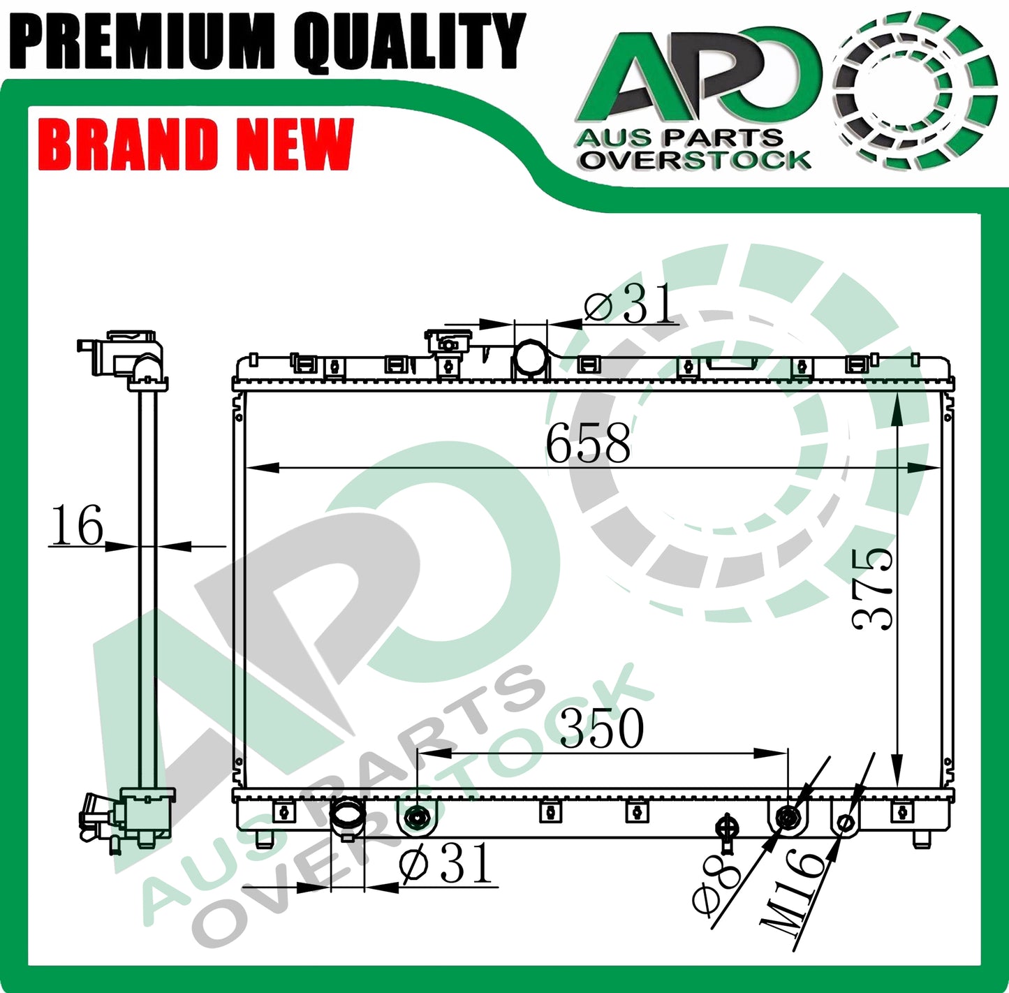 Radiator for TOYOTA ALTEZZA SXE10 2.0L Petrol Auto Manual 1999-2005