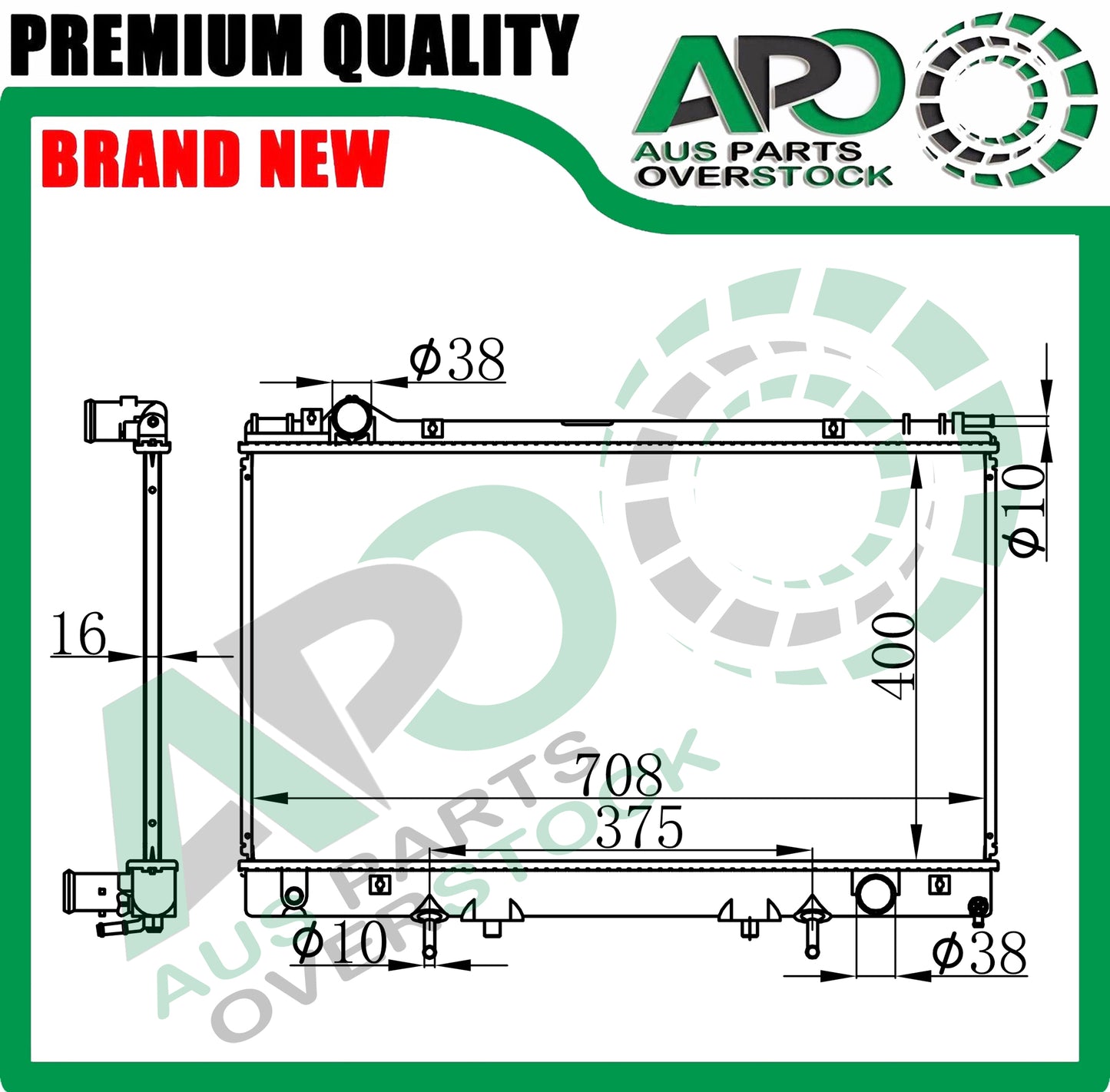 Radiator For LEXUS LS400 UCF20R 4.0L Auto Manual 10/1994-11/2000