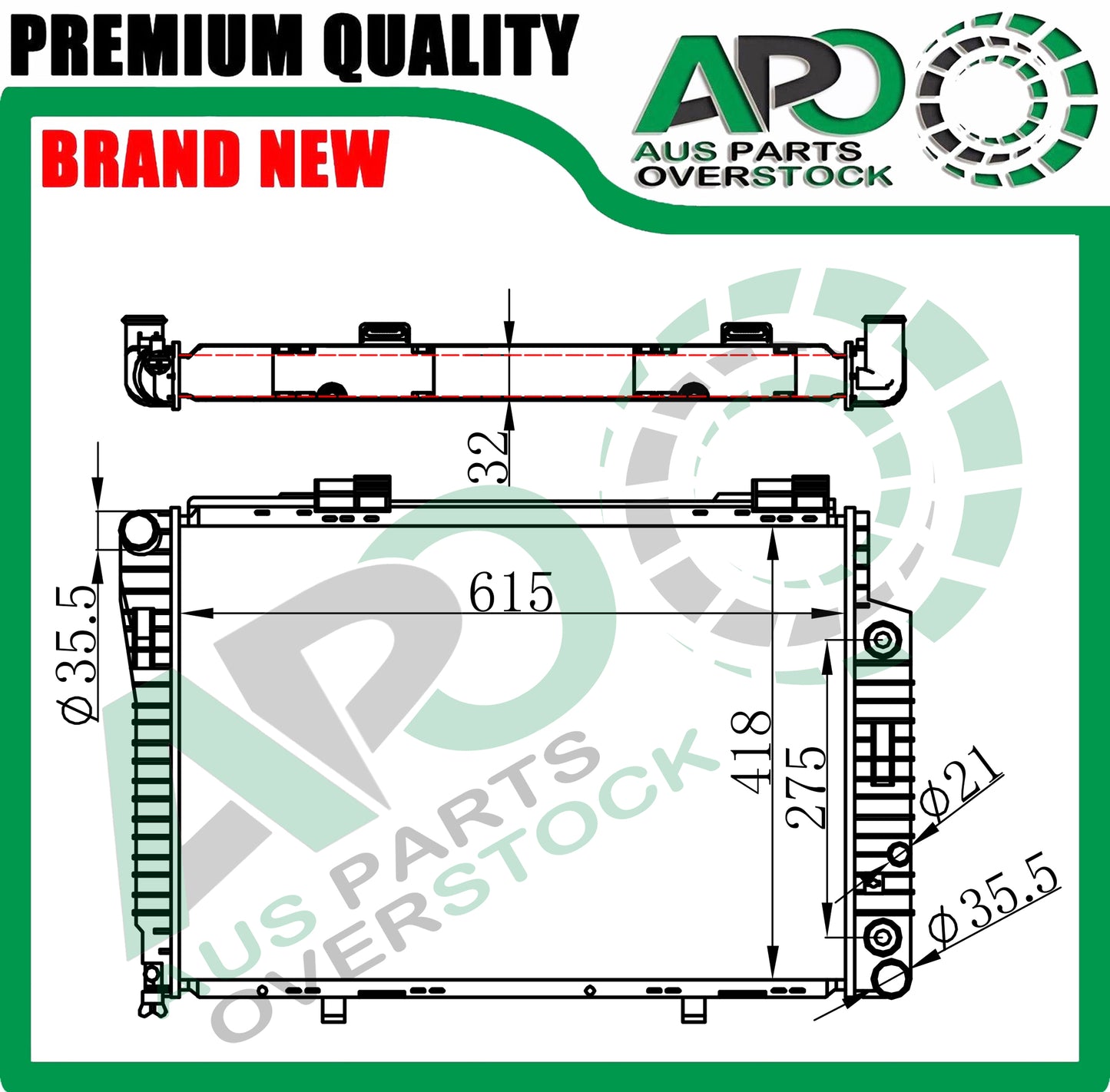 Radiator For MERCEDES SLK CLASS R170 W170 SLK200 SLK230 1996-2004