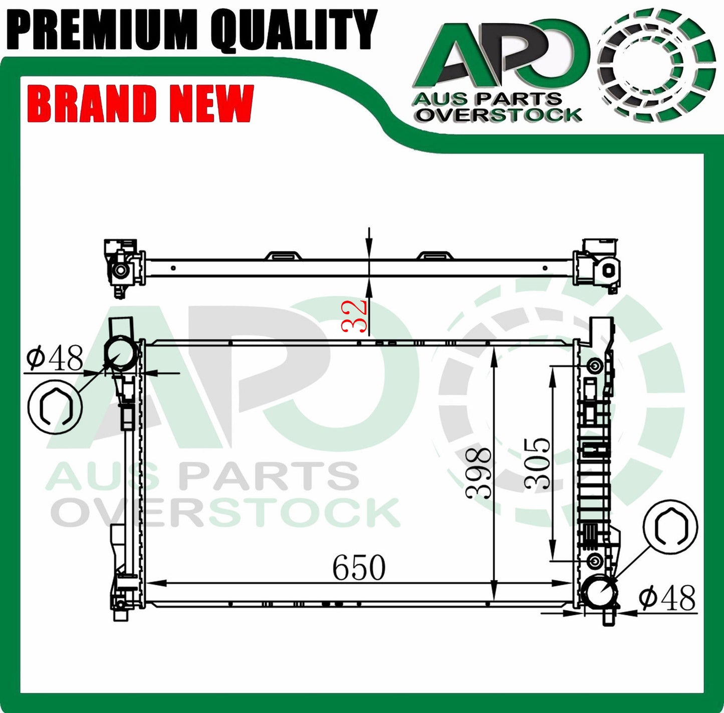 Radiator For MERCEDES SLK CLASS W171 6/2004-2010