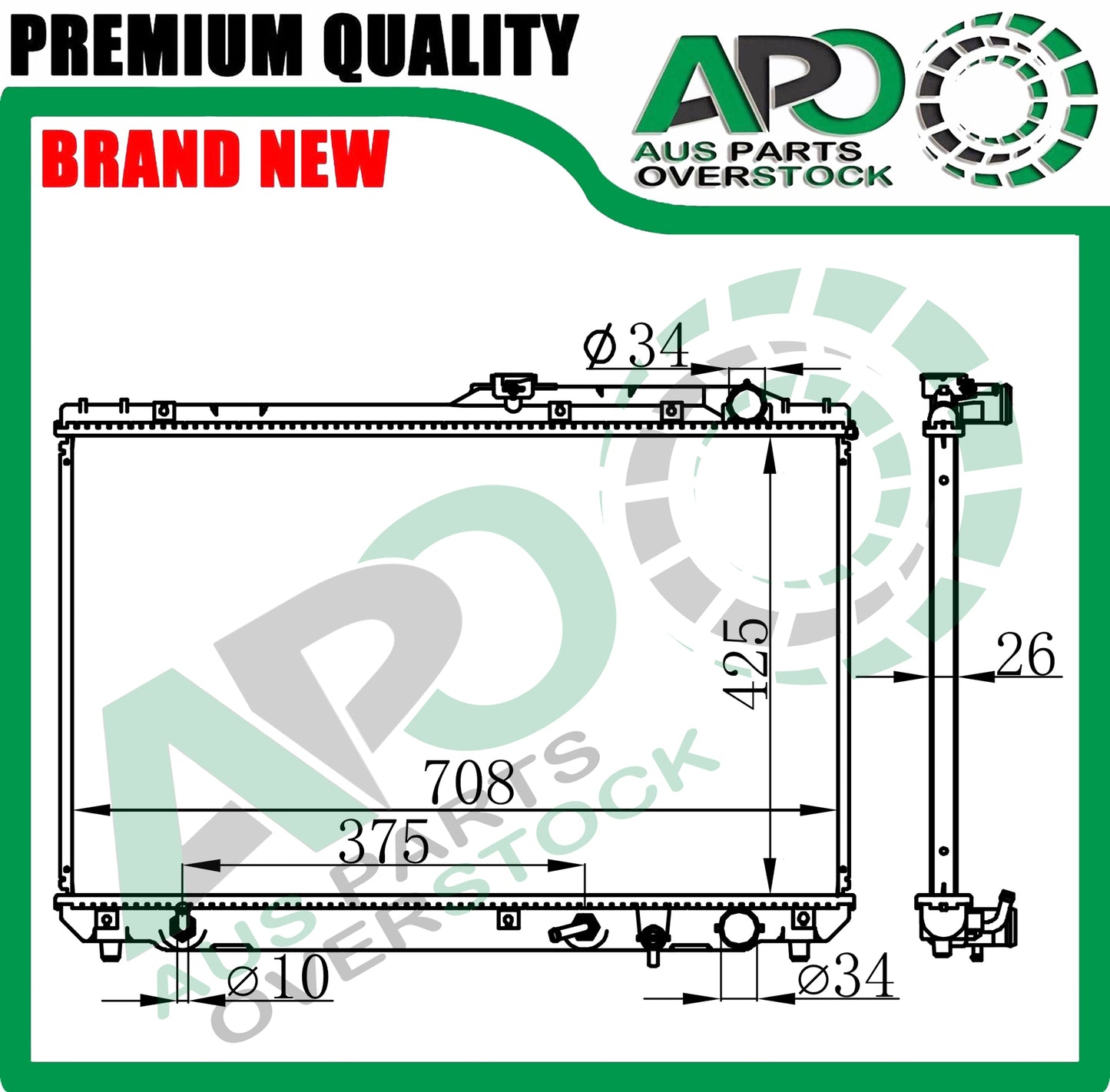 Radiator For HOLDEN Apollo JM JP V6 1993-1997 Auto Manual + Cap