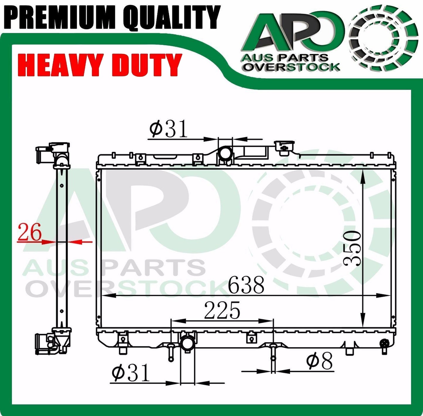 Radiator For TOYOTA COROLLA AE101 102 112 1994-2001 26MM CORE