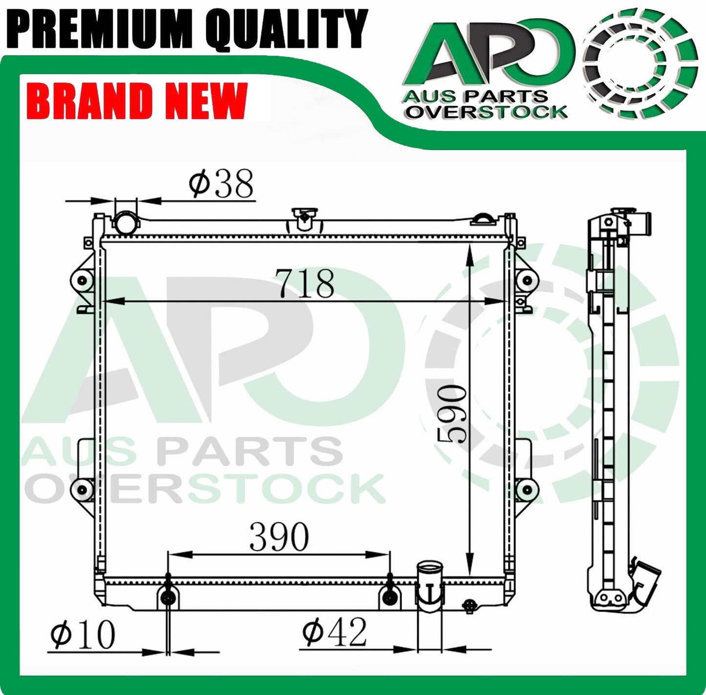 Radiator For LEXUS LX570 URJ201R 5.7L 8Cyl Petrol 11/2007-On
